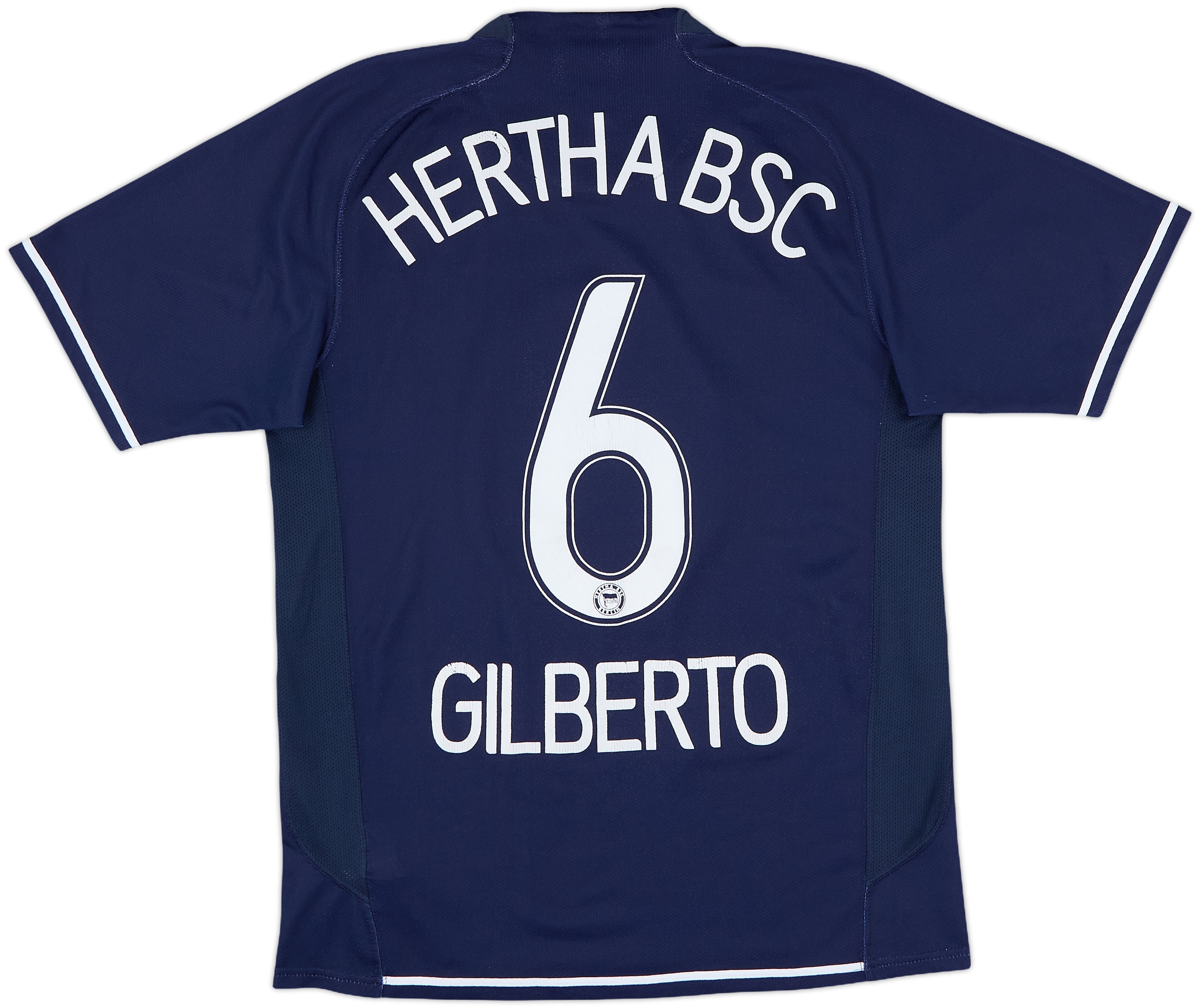 2007-08 Hertha Berlin Home Shirt Gilberto #6 - 7/10 - (S)