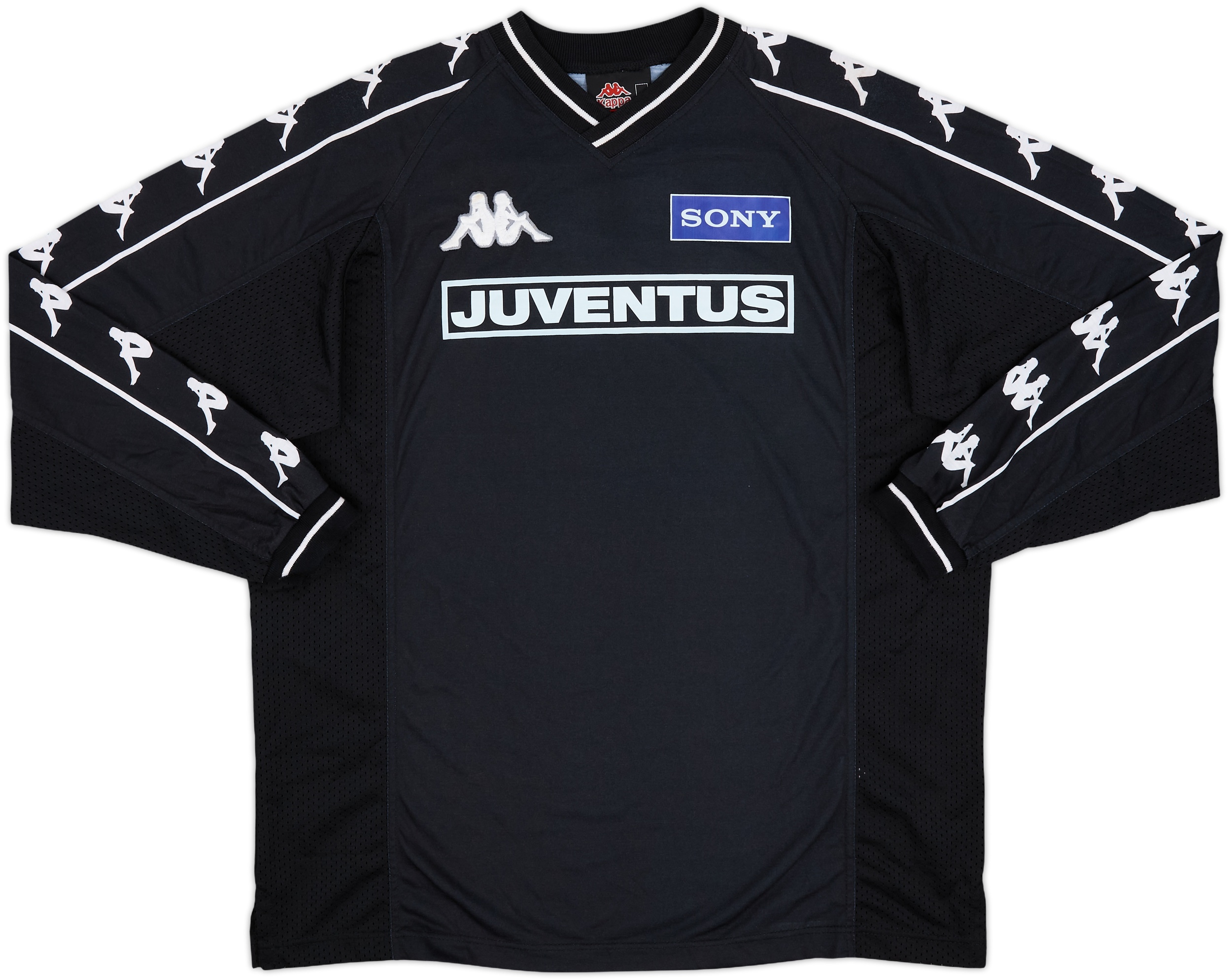 ピンズ付き★97-98★L★Juventus★サッカーユニフォーム★Kappa 1997-98 Juventus Kappa Training L/S Shirt - 9/10 - (XL)
