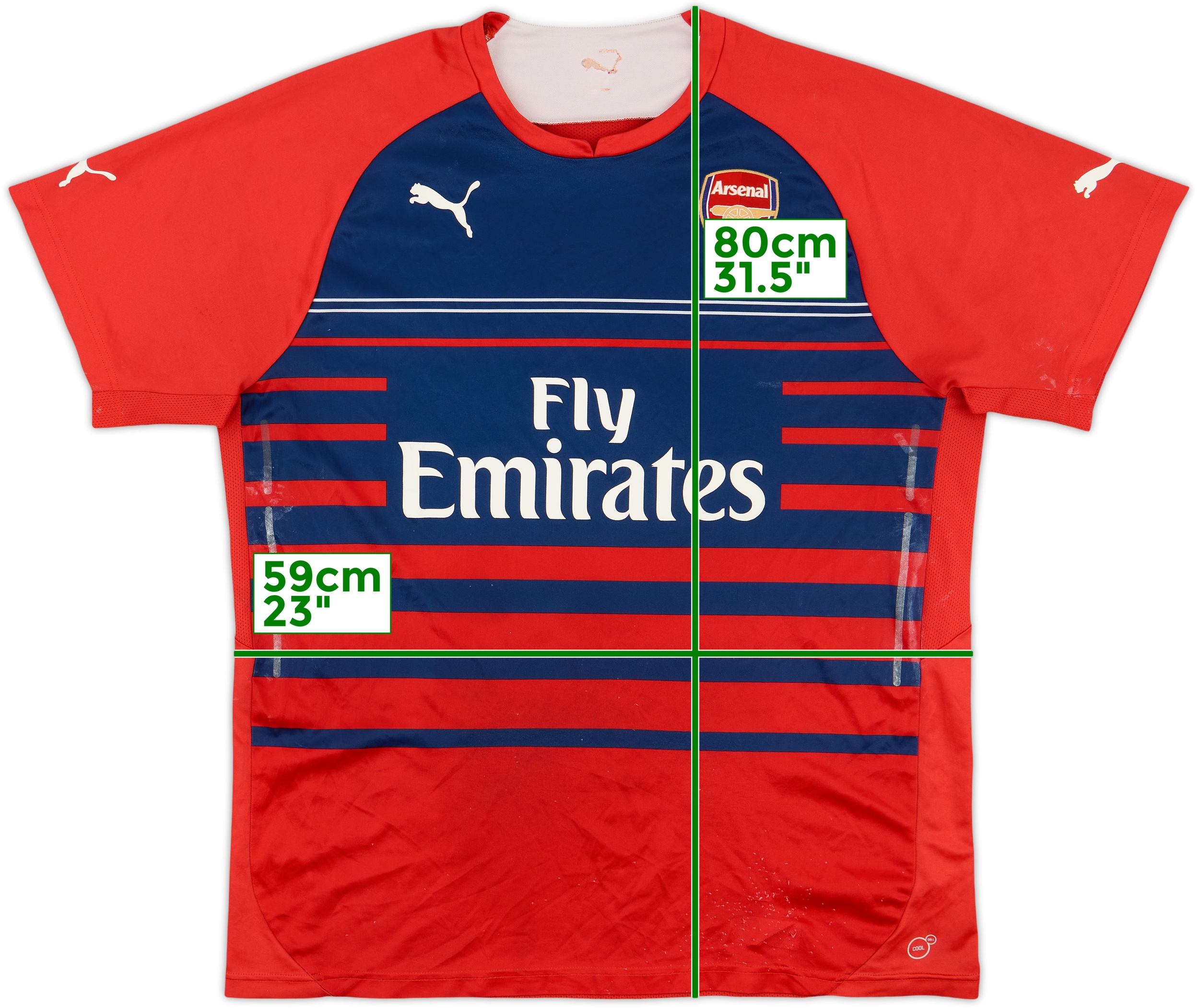 2015-16 Arsenal Puma Training Shirt - 6/10 - (XXL)