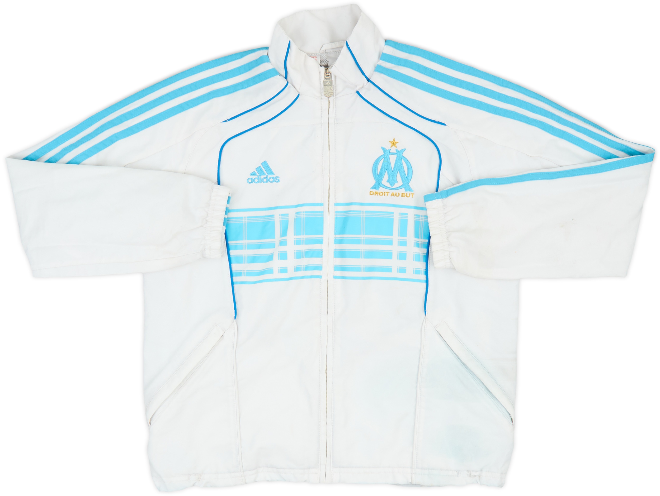 2010-11 Olympique Marseille adidas Track Jacket - 5/10 - (M