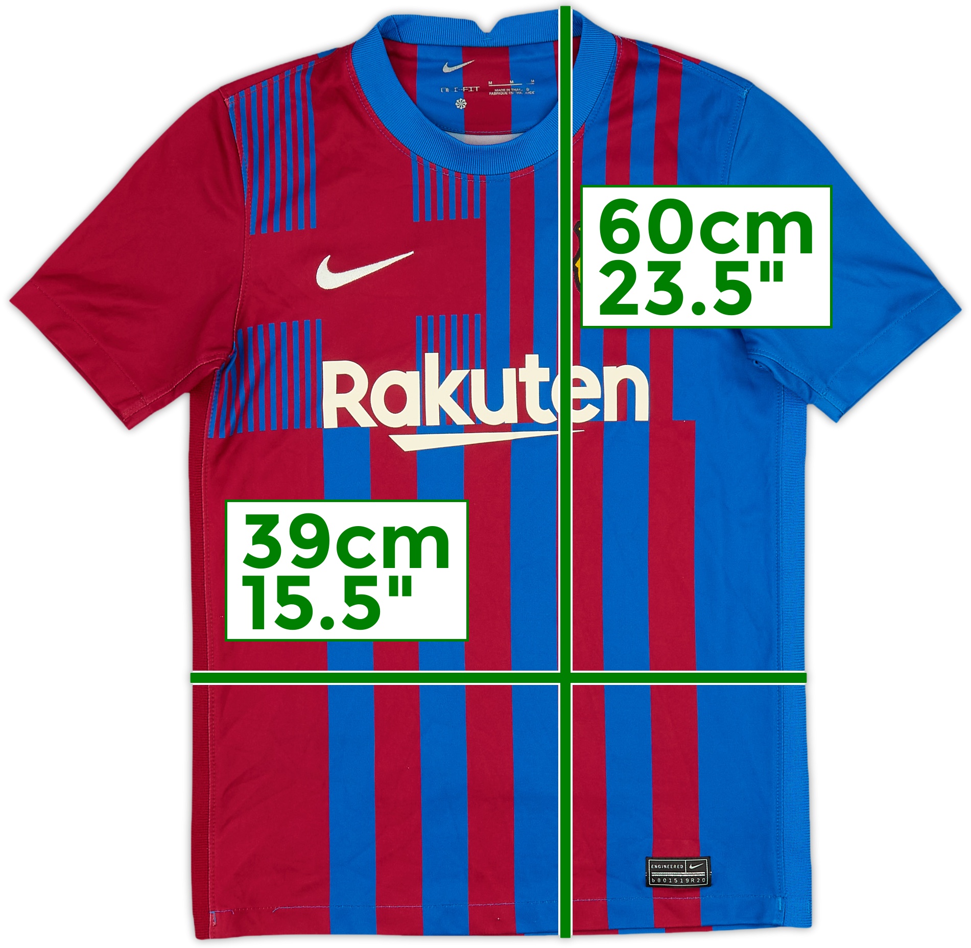 2021-22 Barcelona Home Shirt - 7/10 - (M.Boys)