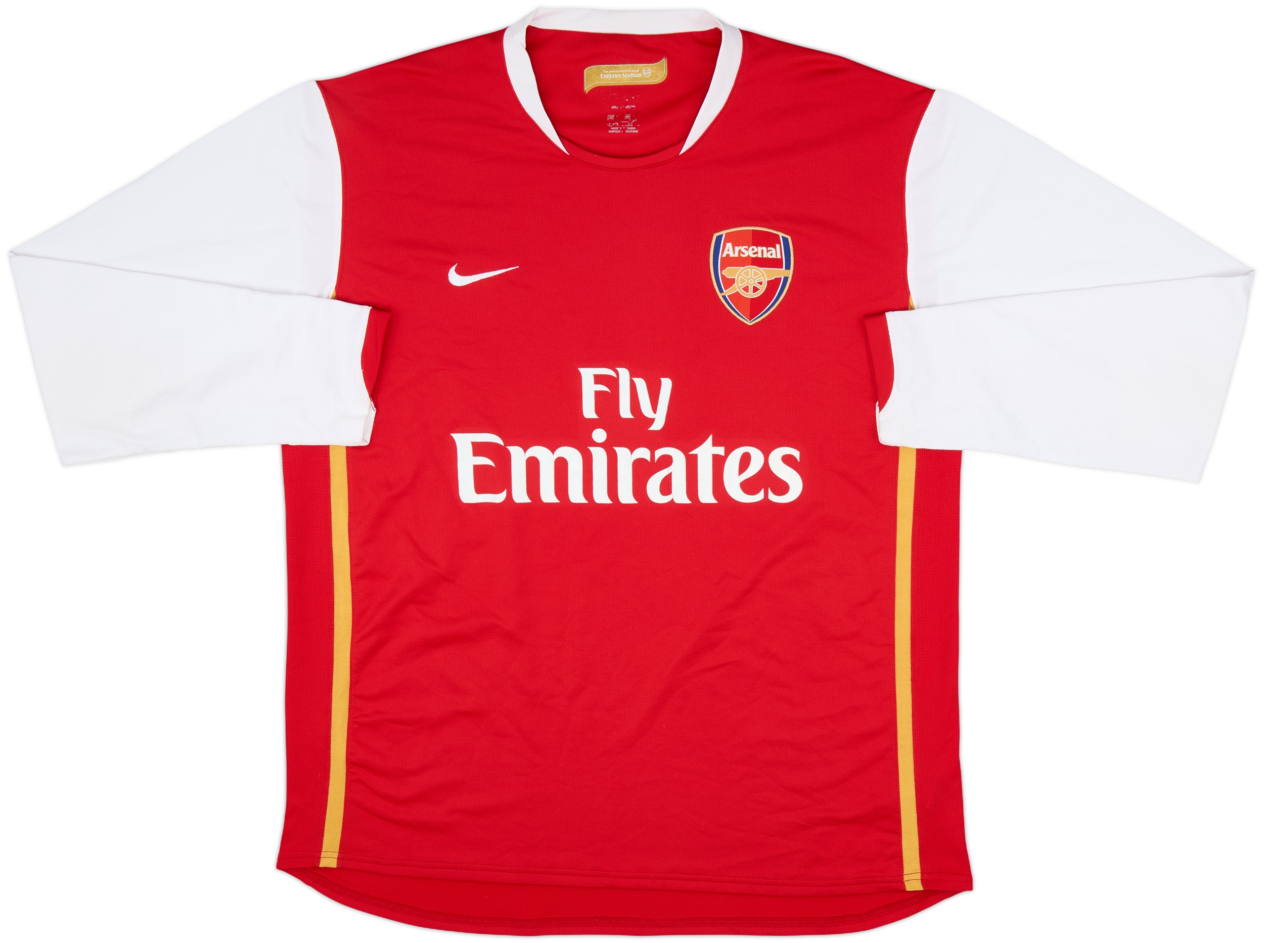 Arsenal 07-08 3rd 【14 Henry】 2006-08 Arsenal Home L/S Shirt Henry #14 - 7/10 - (XXL)