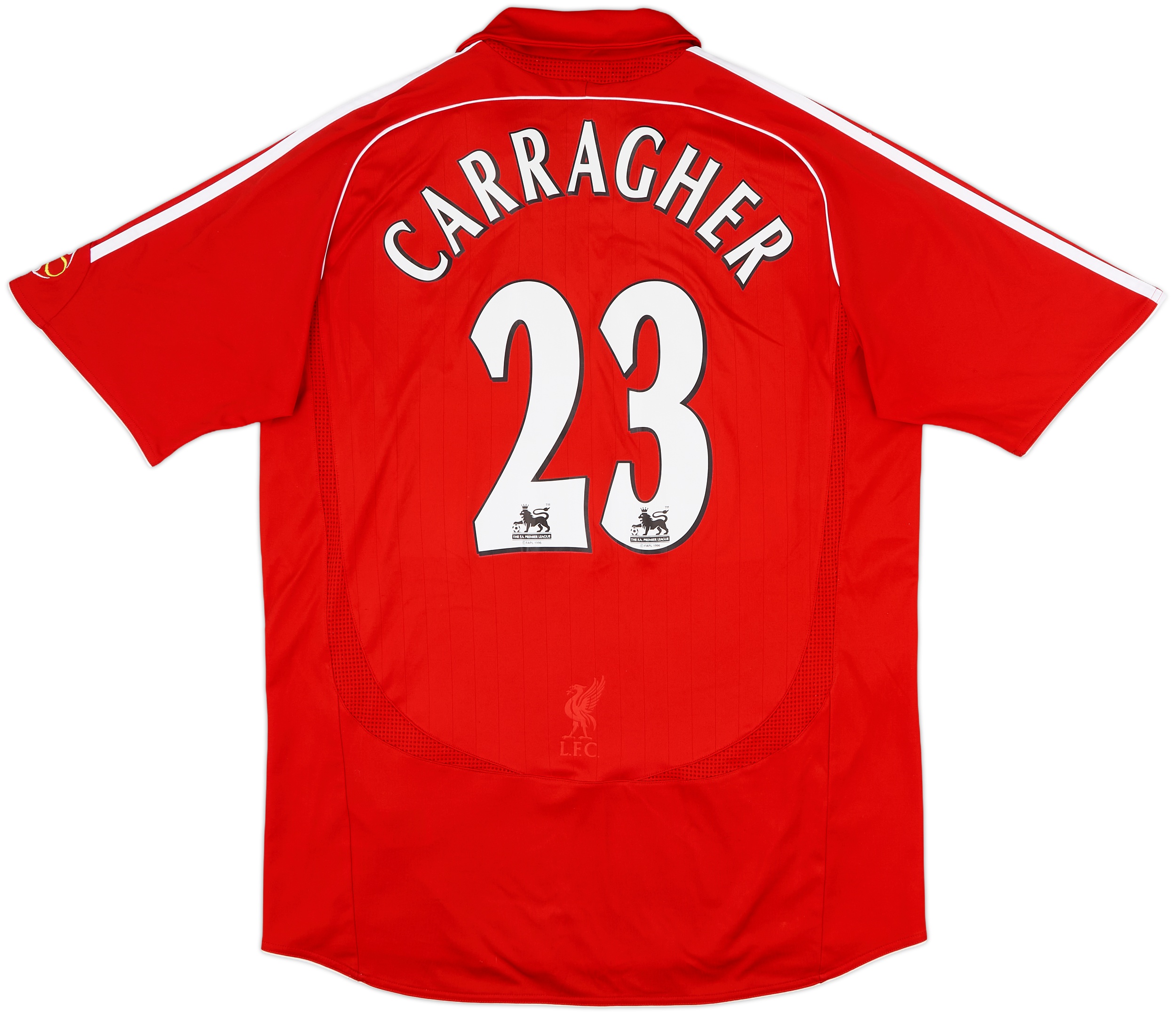 リバプール CARRAGHER 23 長袖シャツ キャラガー 2006-08 Liverpool Home Shirt Carragher #23 - 8/10 - (L)