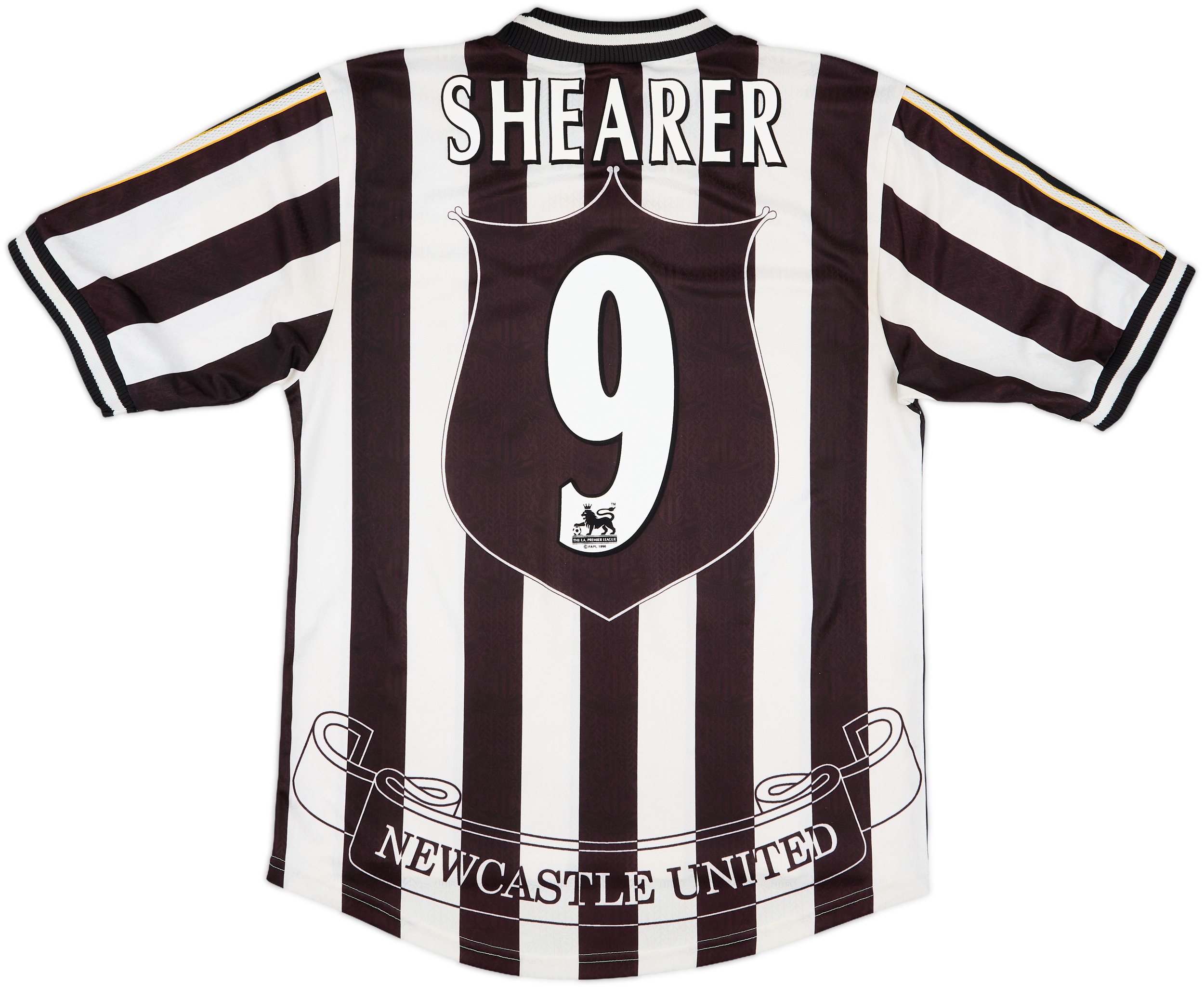 ウェア 1997-99 Newcastle United SHEARER #9 1997-99 Newcastle Home Shirt Shearer #9 - 9/10 - (M)