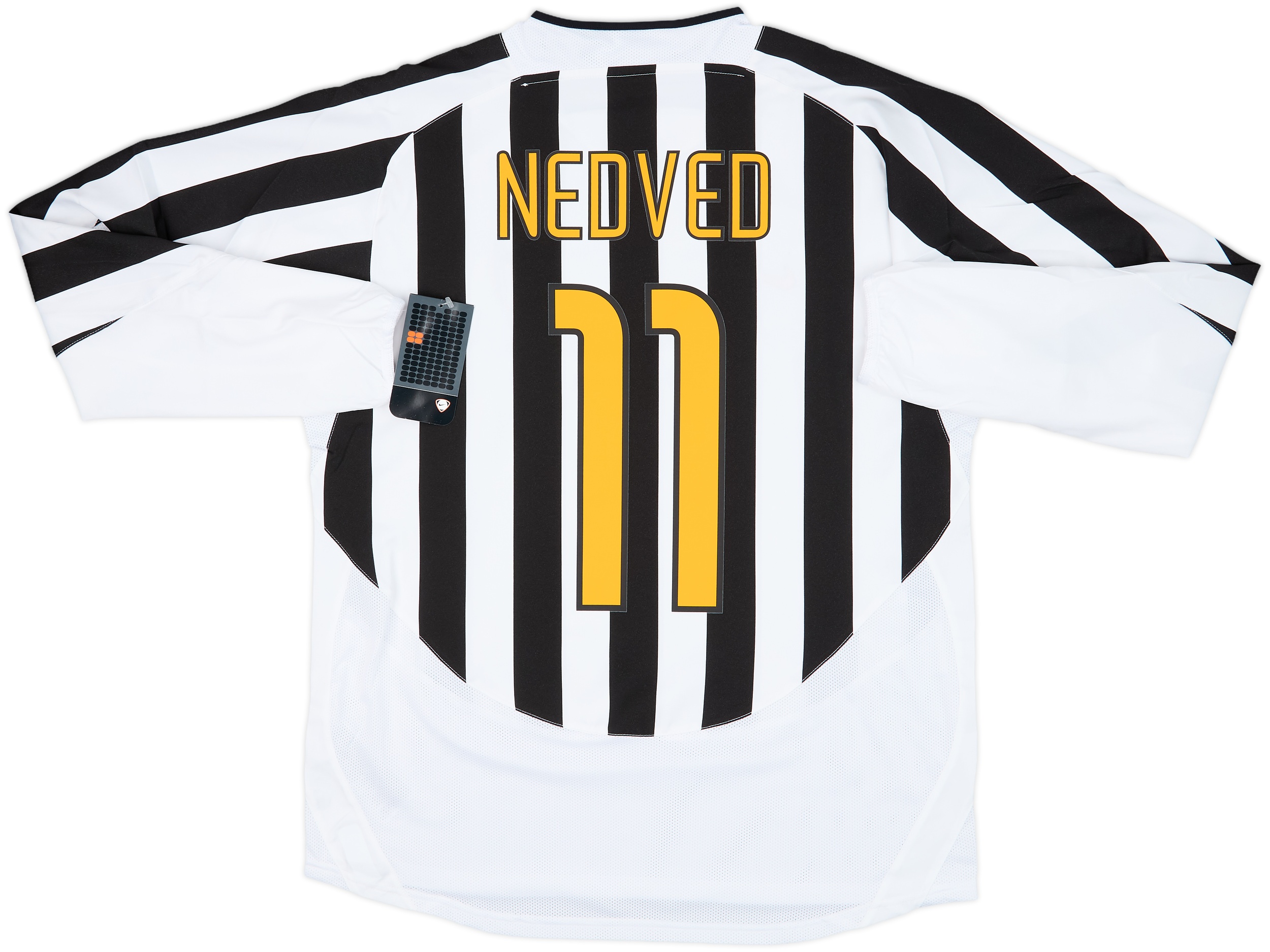 2003-04 Juventus Player Issue Home L/S Shirt Nedved #11 (L)