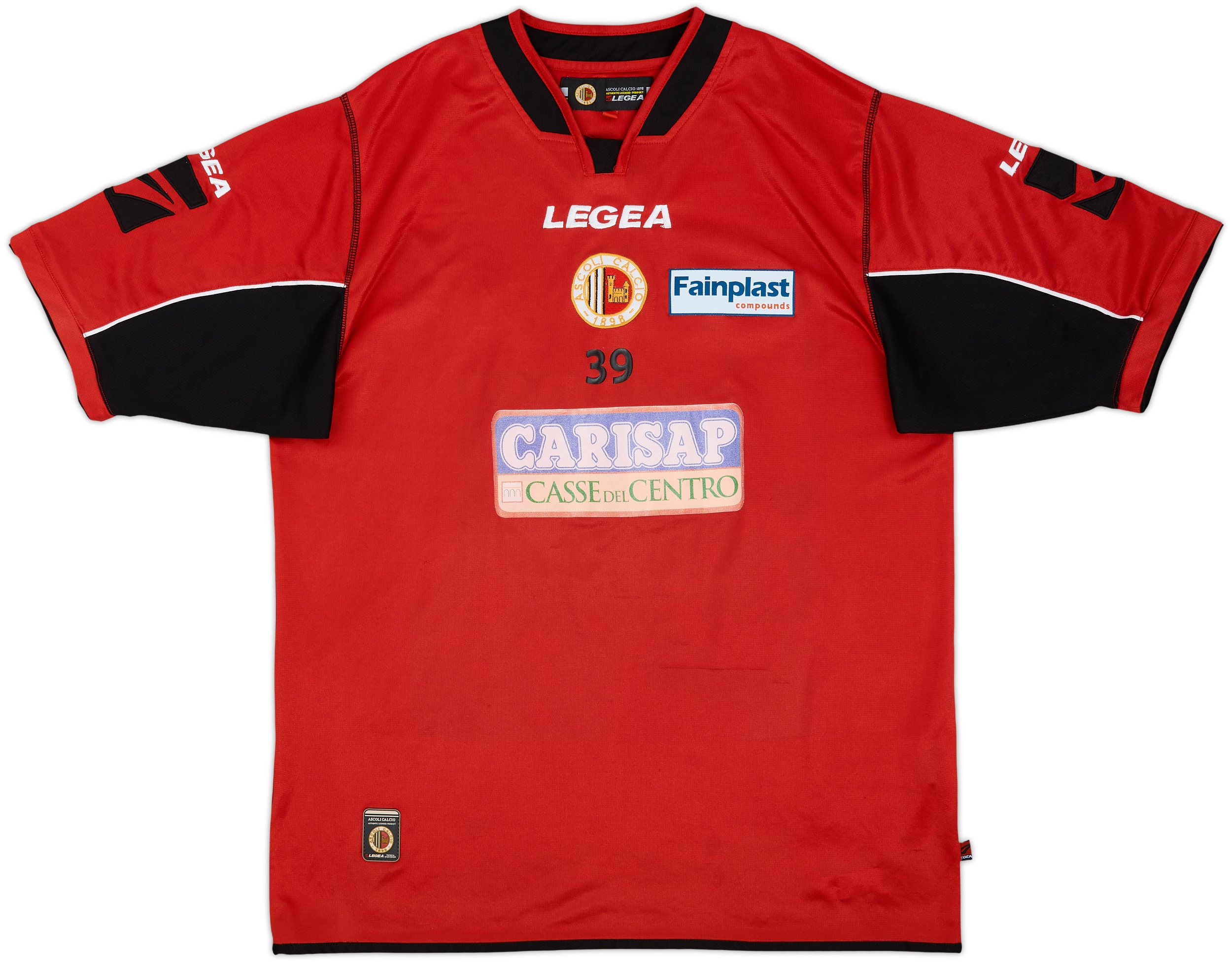 2006-07 Ascoli Legea Player Issue Training Shirt #39 - 6/10 - (XL)