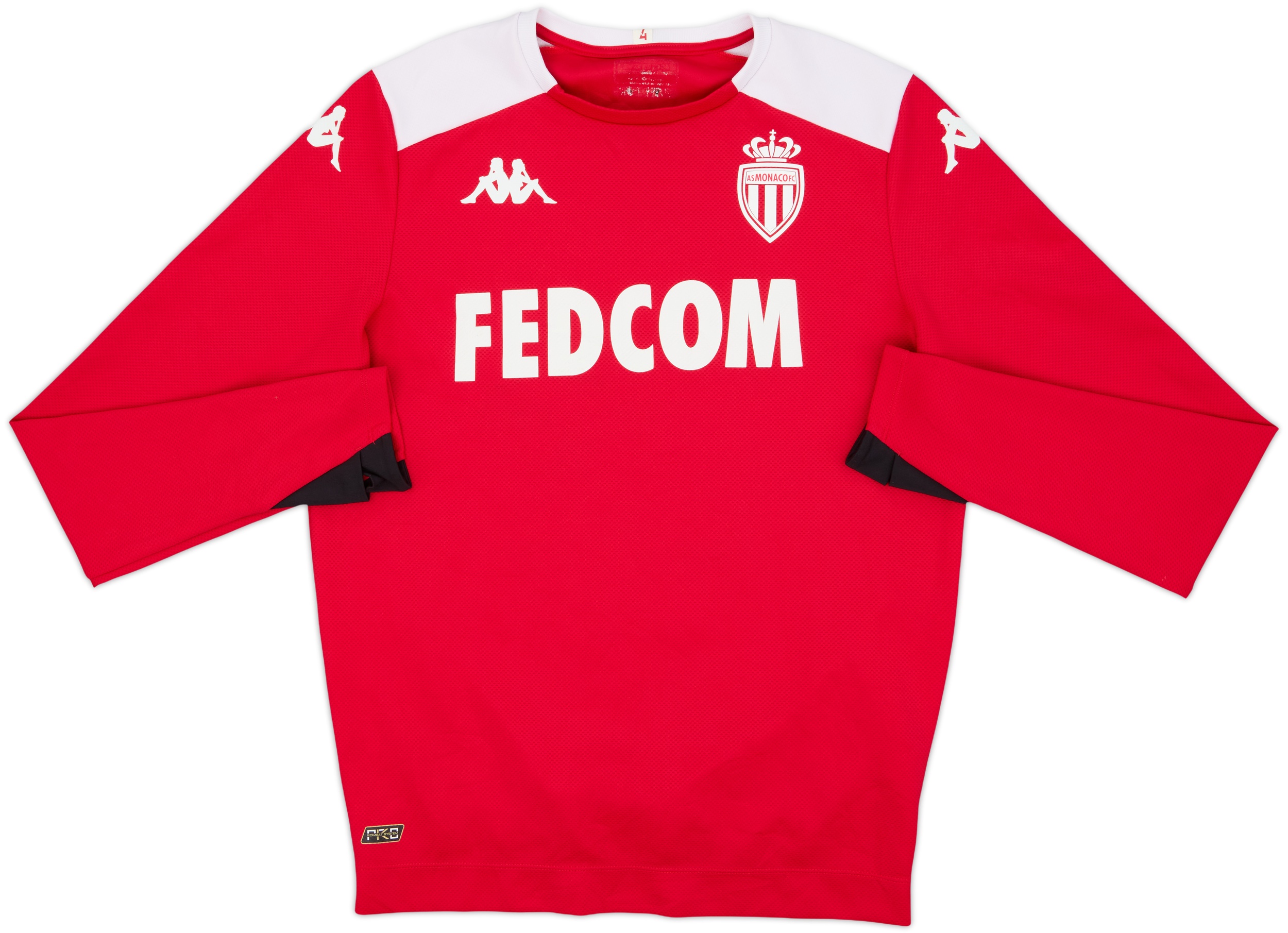 新品Kappa Monacoトレーニングスウェットフーディーモナコ 2019-20 Monaco Kappa Sweat Top - 7/10 - (M)