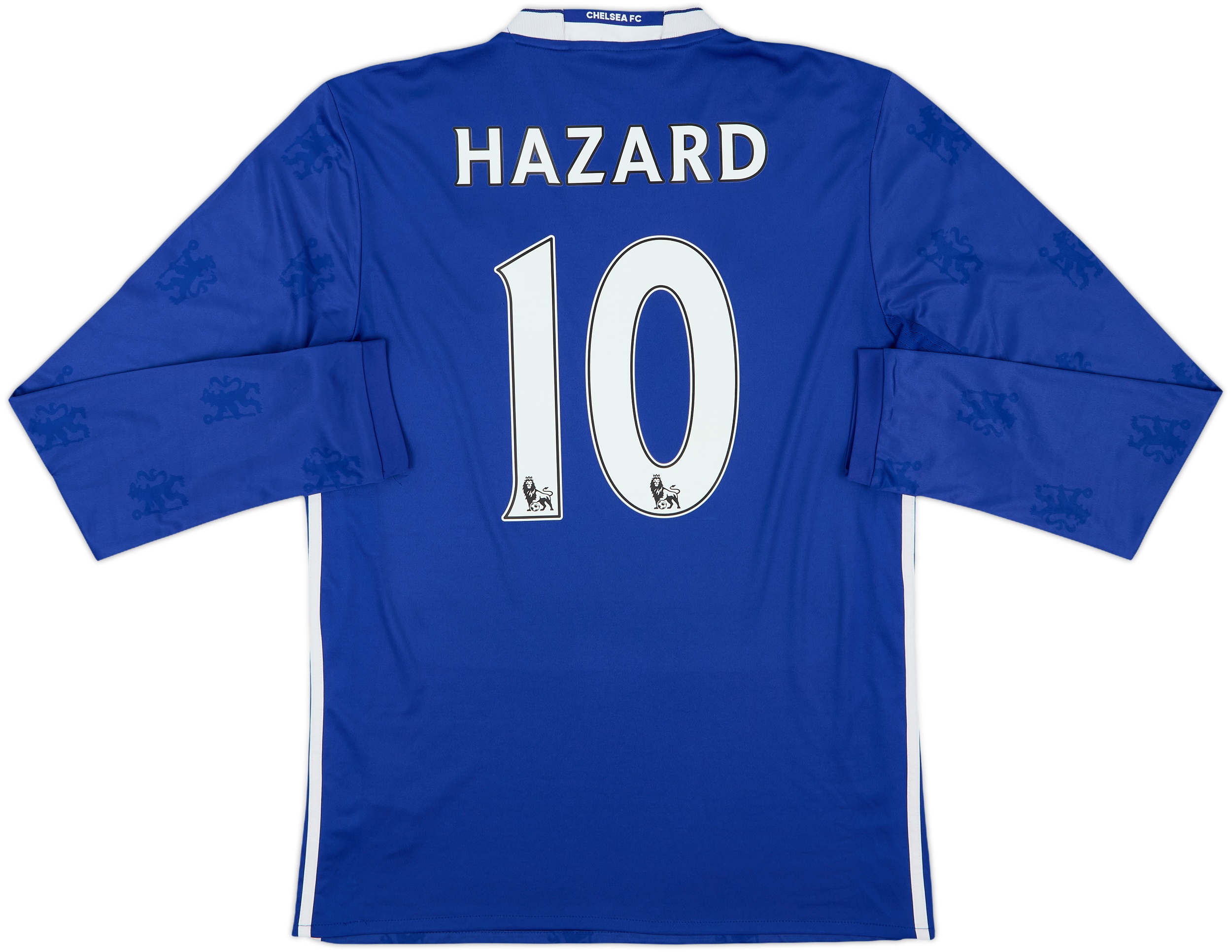 Chelsea FC HAZARD 17 ホームシャツ 2016-17 Chelsea Home L/S Shirt Hazard #10 - 6/10 - (M)