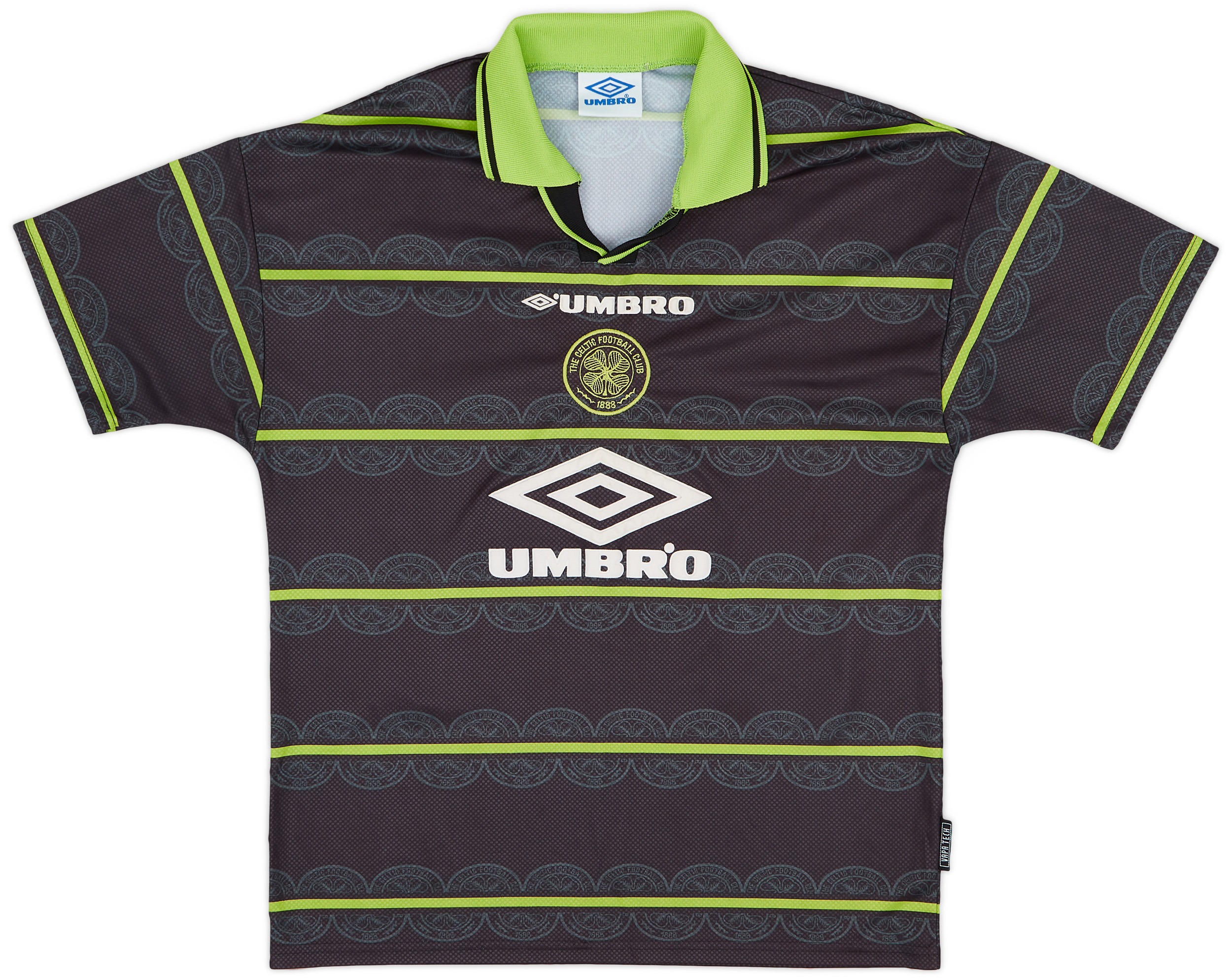 ウェア Celtic 1998/99  Uniform #7 LARSSON 1998-99 Celtic Away Shirt Larsson #7 - 6/10 - (L)