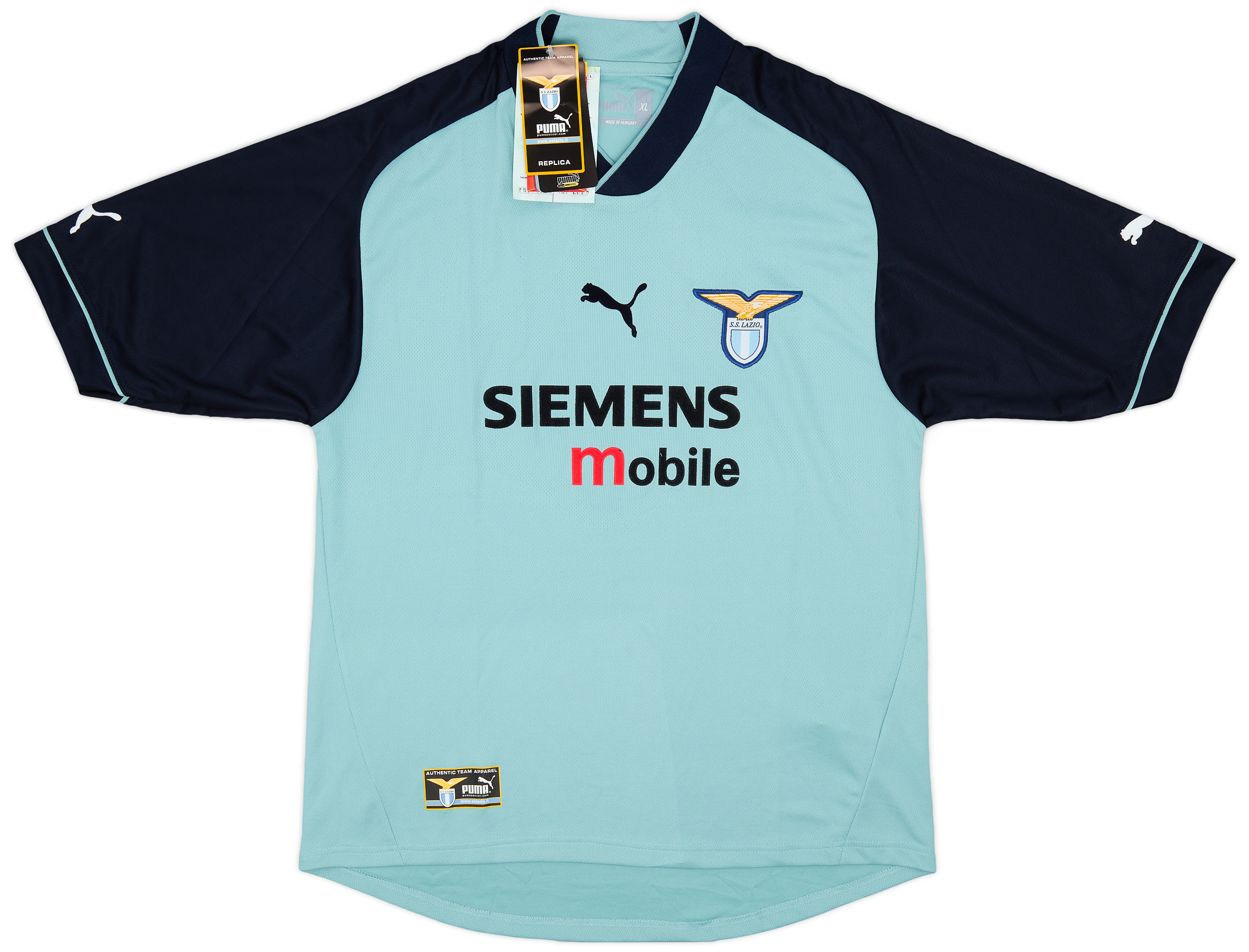 Lazio ポロシャツ 白 Siemens mobile ラッツォ（S.S.Lazio 24-25