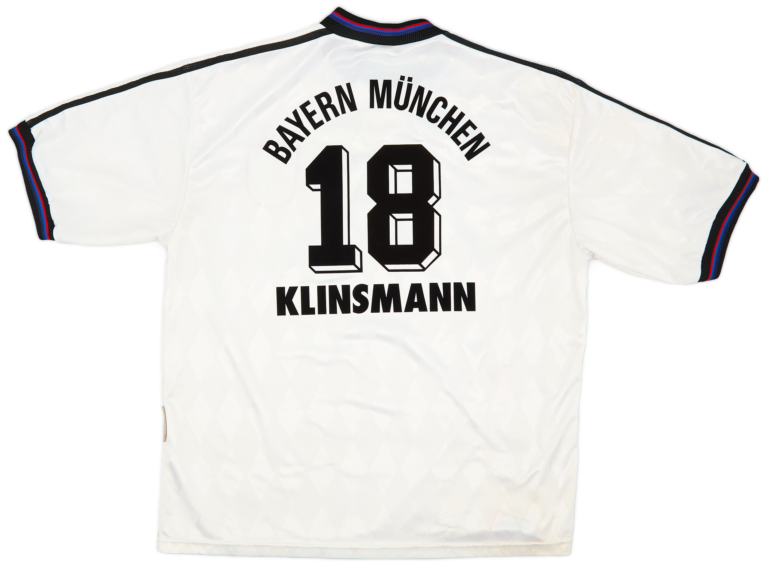 Maillot Domicile Bayern Munich 1995/1996/1997 Klinsmann #18, Adidas, Taille L, Vintage