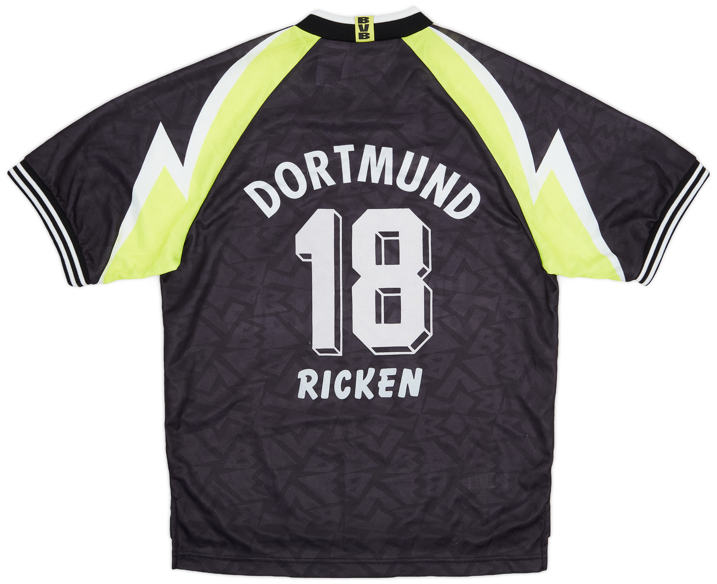 1995-96 Borussia Dortmund Away Shirt Ricken #18 - 8/10 - (M)