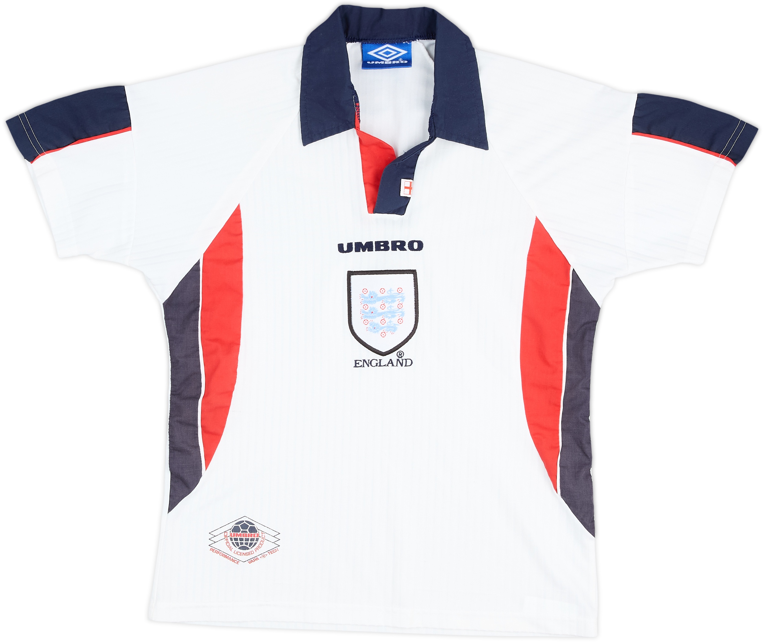 1997-99 England Home Shirt - 7/10 - (M.Boys)
