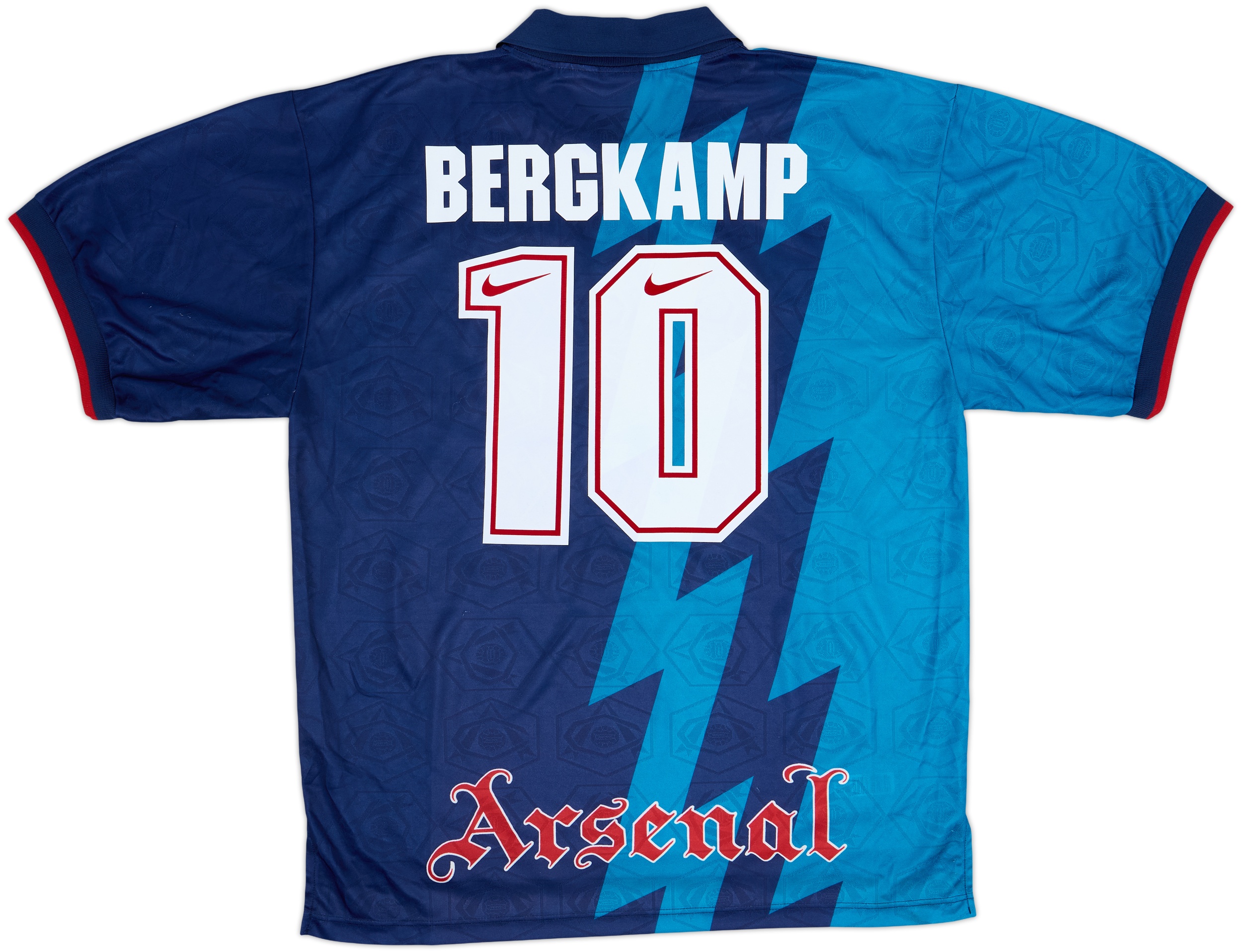 1995-96 Arsenal Away Shirt Bergkamp #10 - 8/10 - (XXL)
