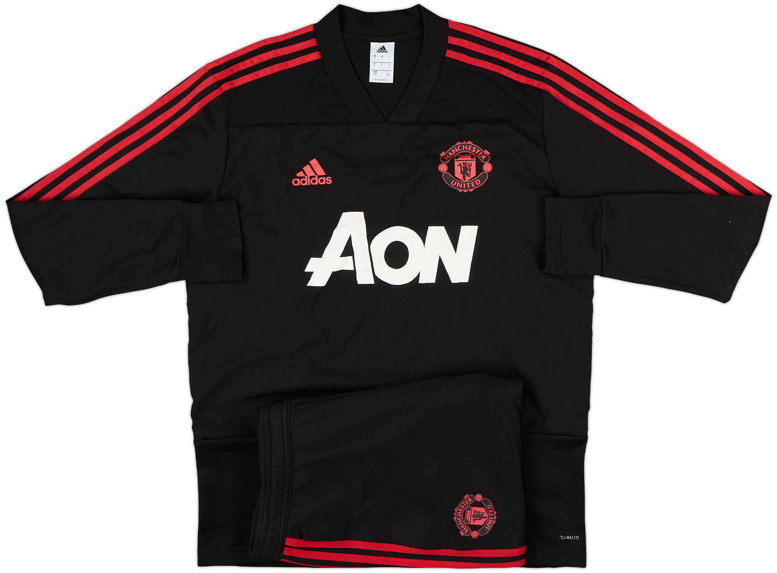 ウェア Manchester united 2018-19 Manchester United adidas Tracksuit - 8/10 - (L)