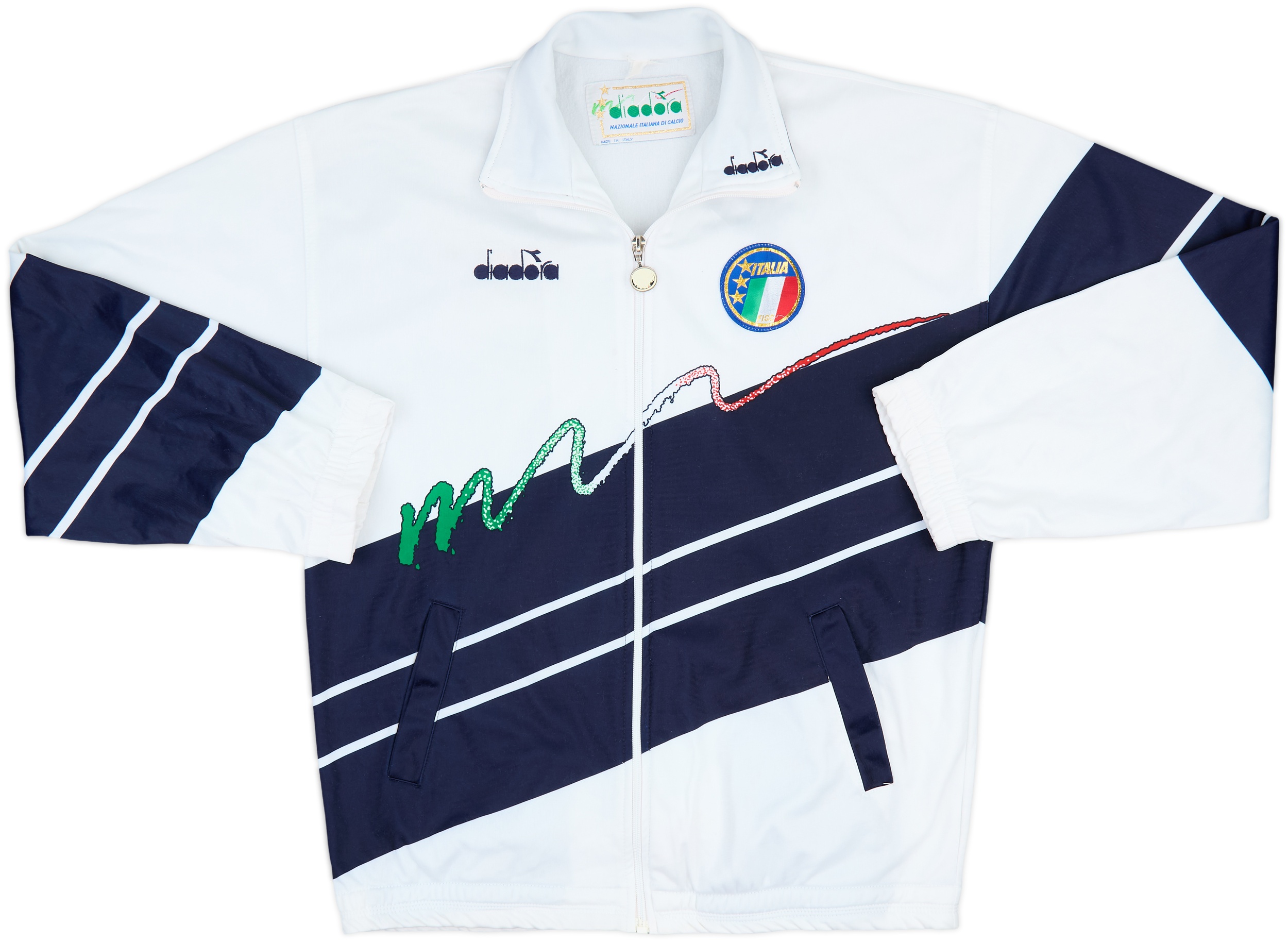 1990-92 Italy Diadora Track Jacket - 8/10 - (L)