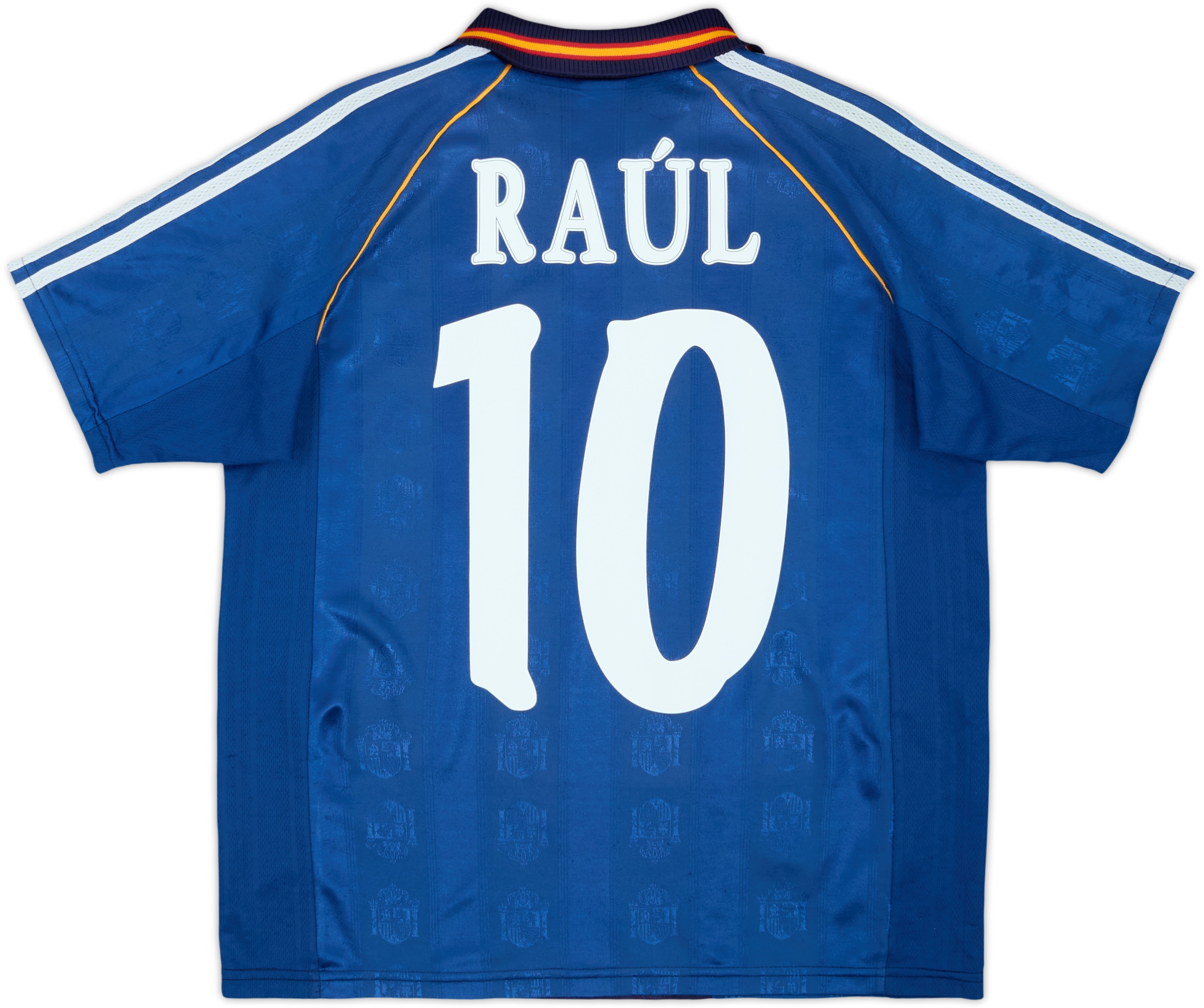 1999-00 Spain Away Shirt Raul #10 - 8/10 - (XL.Boys)