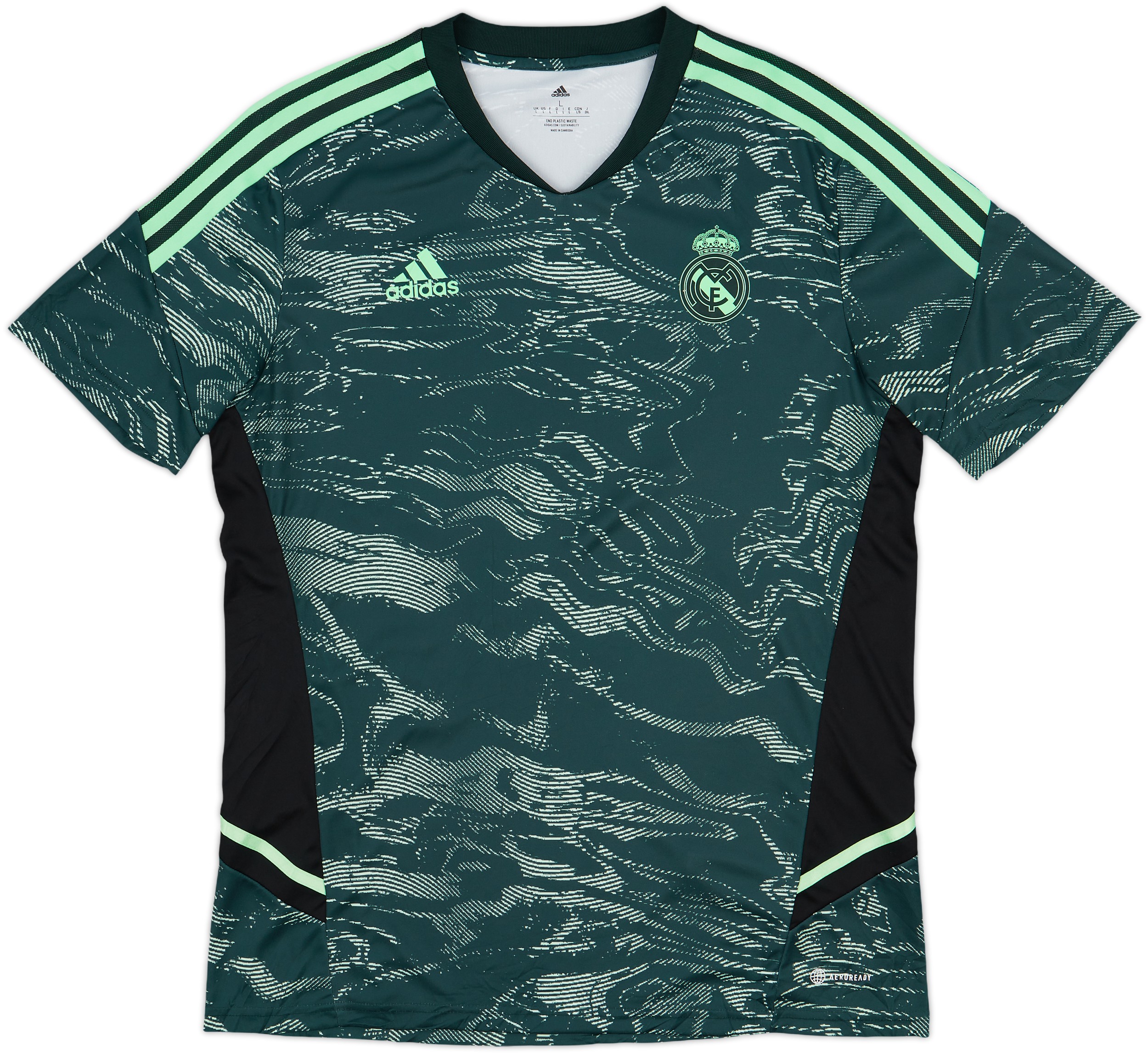 2022-23 Real Madrid adidas Training Shirt - 10/10 - (L) 2022-23 Real Madrid adidas Training Shirt - 10/10 - (L)