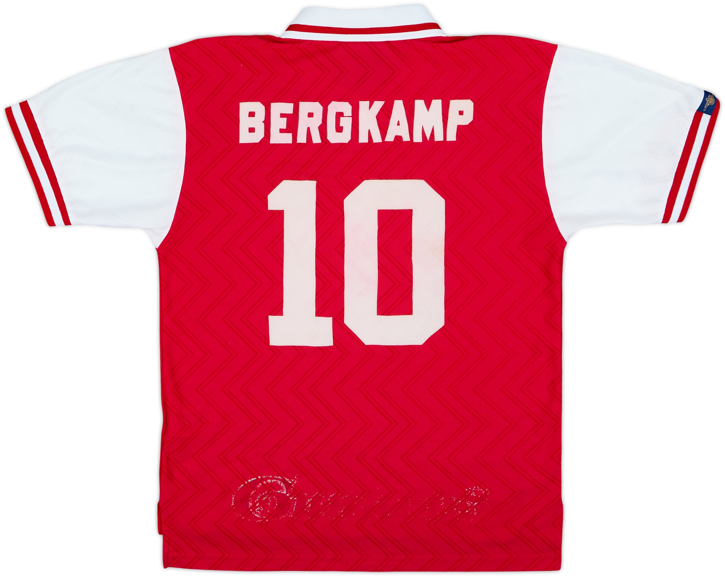 1996-98 Arsenal Home Shirt Bergkamp #10 - 6/10 - (M)
