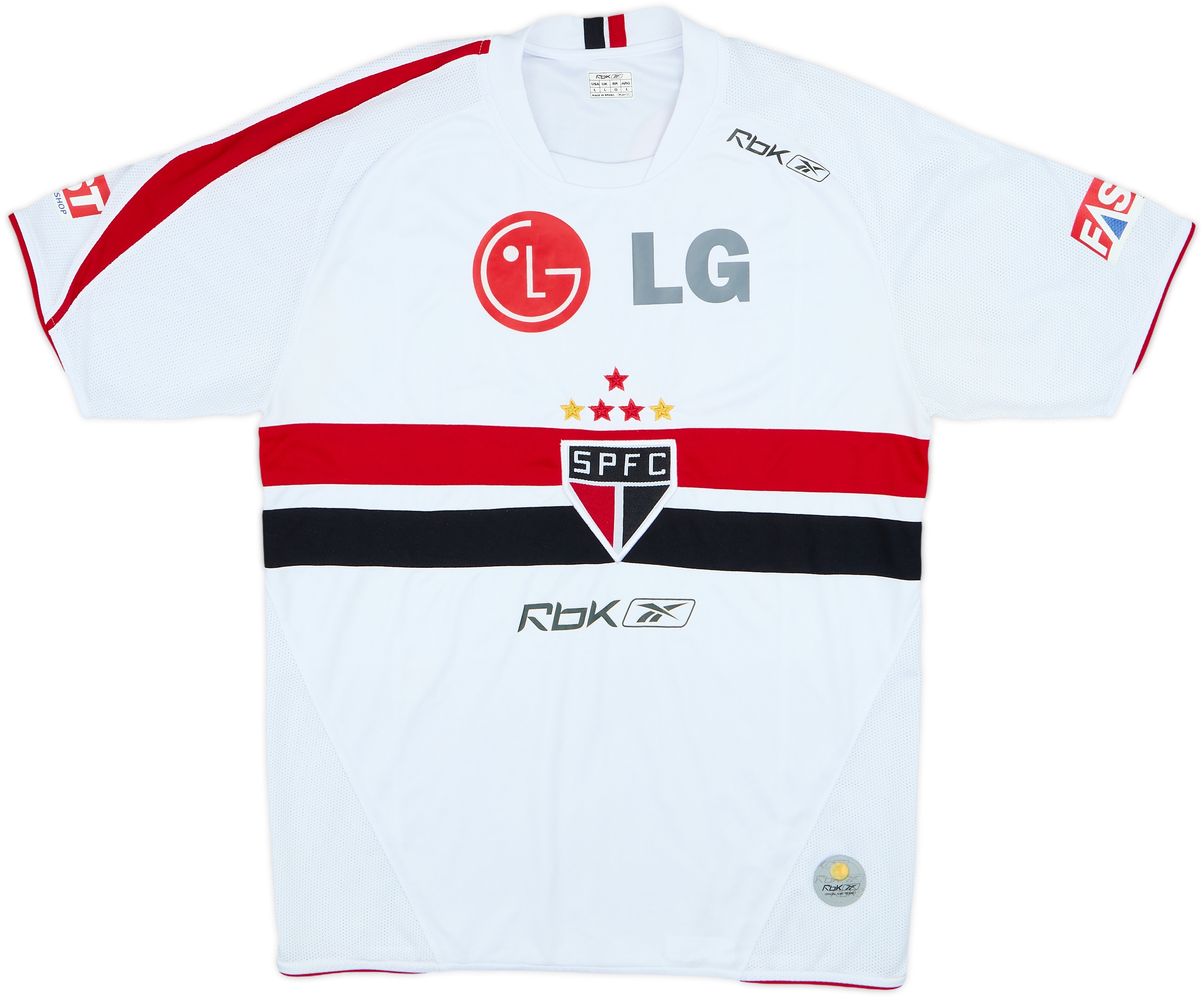 2006-07 Sao Paulo Home Shirt #10 - 8/10 - (L)