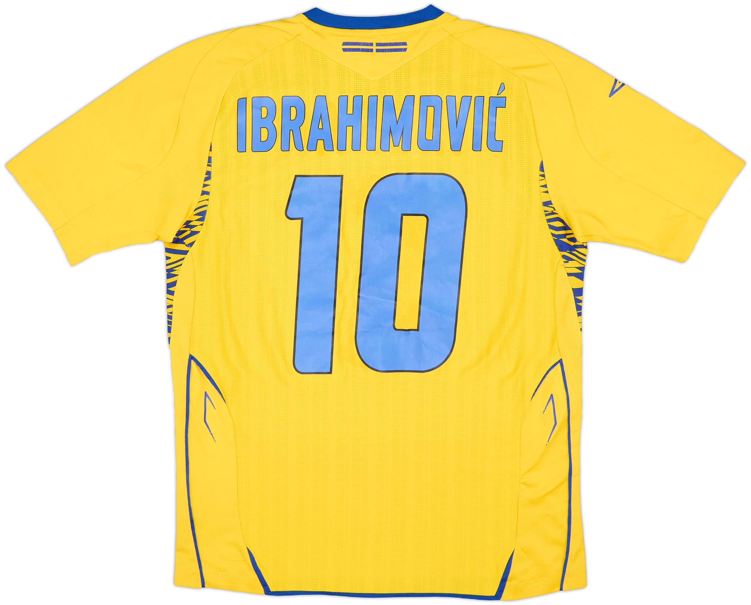 2007-09 Sweden Home Shirt Ibrahimovic #10 - 6/10 - (M)