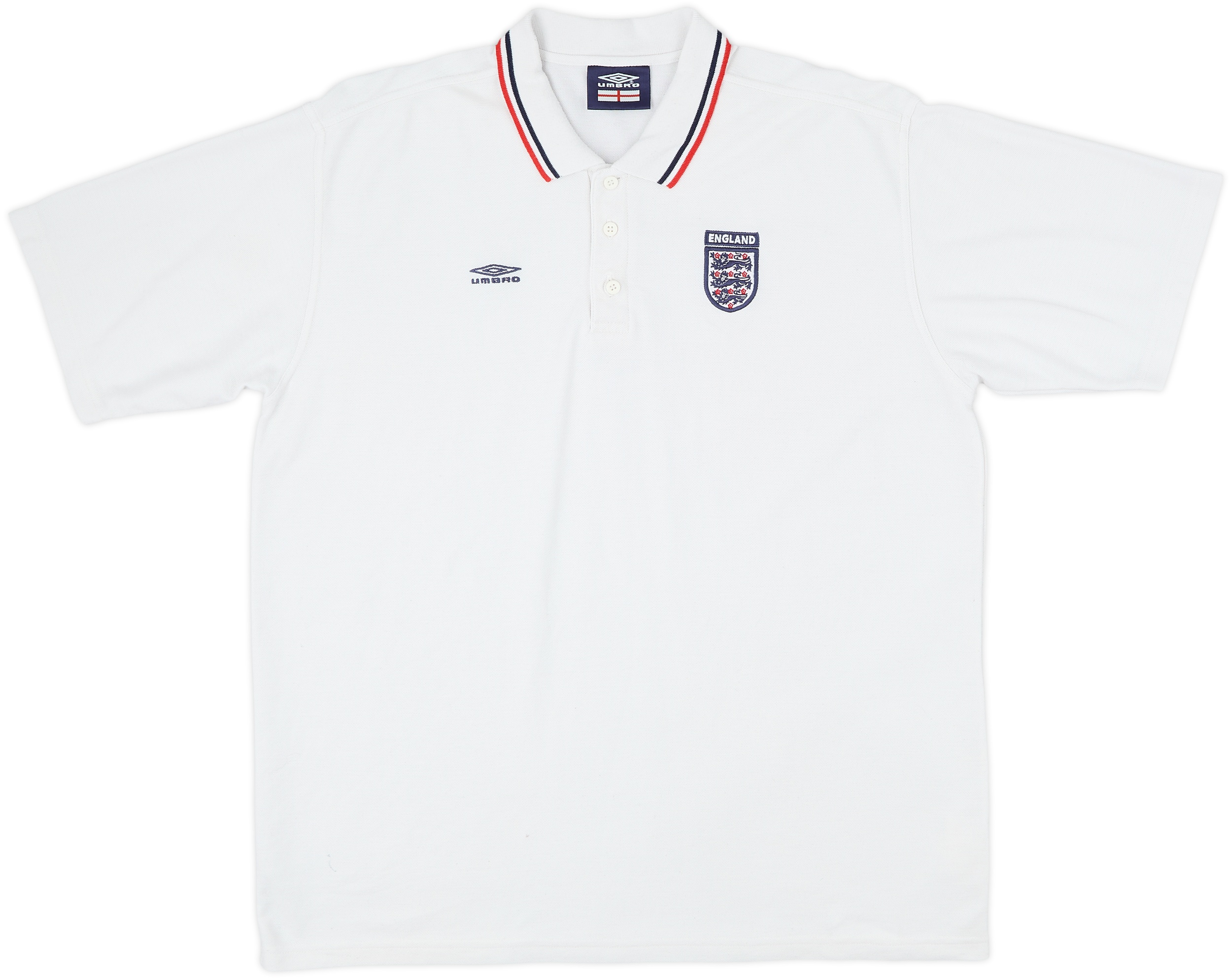 2002-03 England Umbro Polo Shirt - 6/10 - (XXL)
