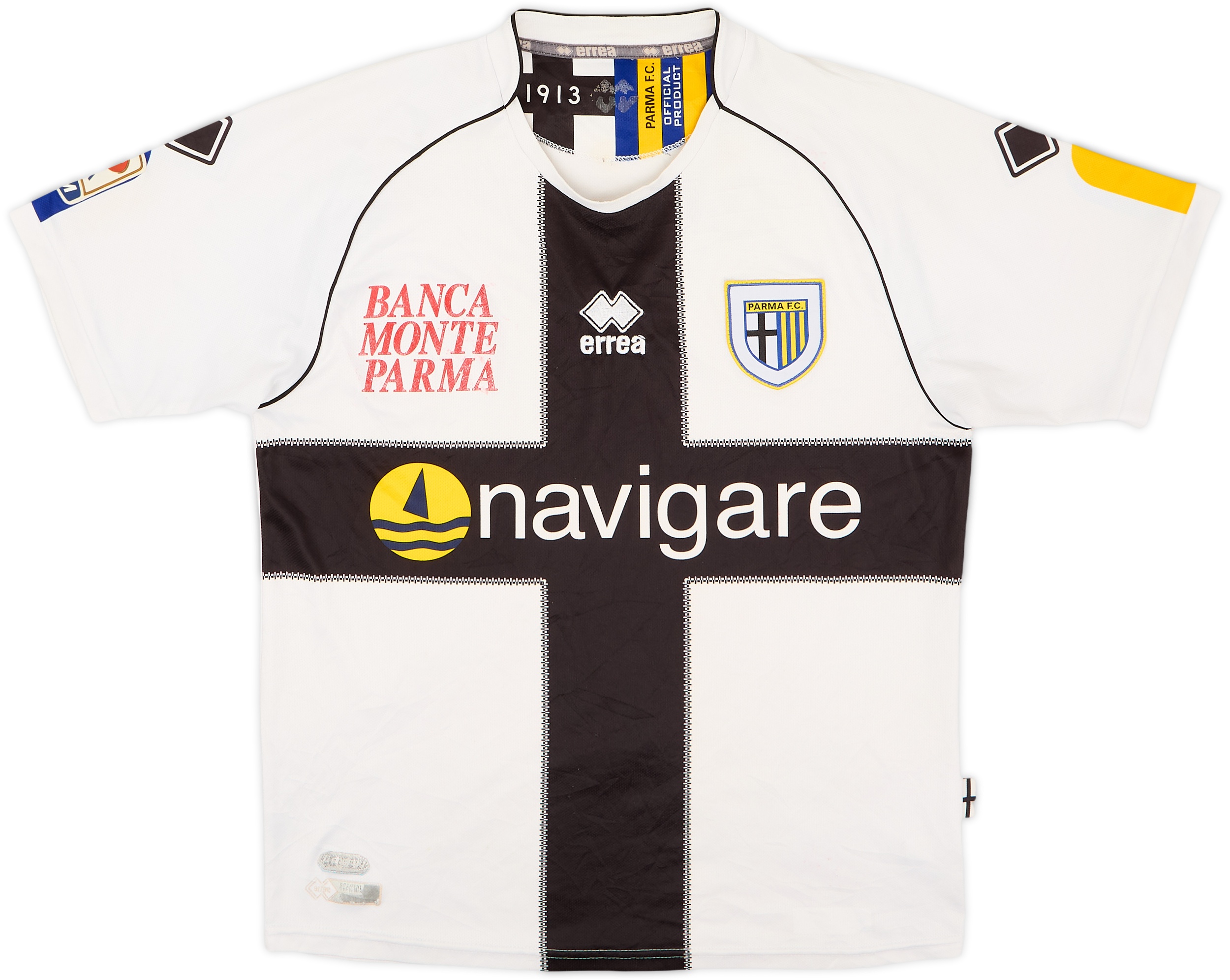 Errea F.C. Parma ユニフォーム 長袖 Lサイズセット 2011-12 Parma Home Shirt - 6/10 - (S)