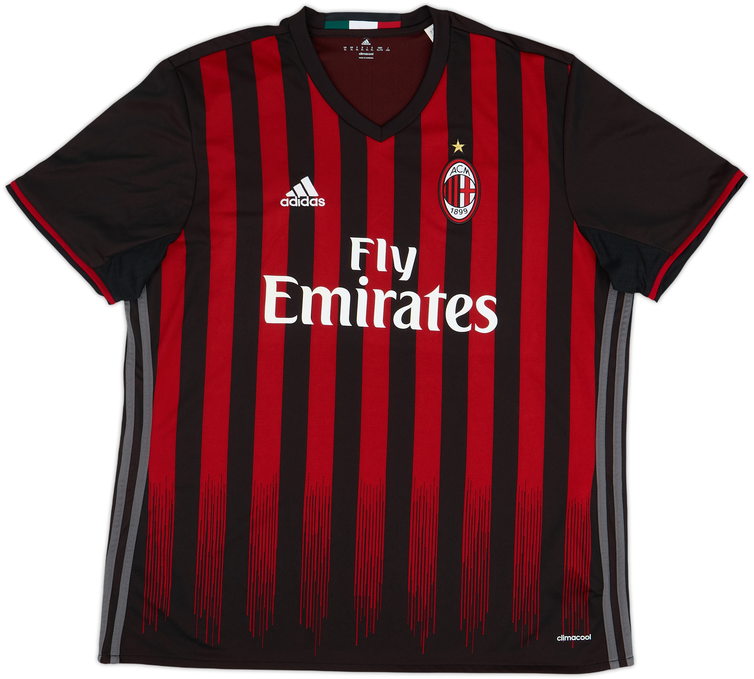 AC Milan  シャツ M 2016-17 AC Milan Home Shirt - 10/10 - (XL)