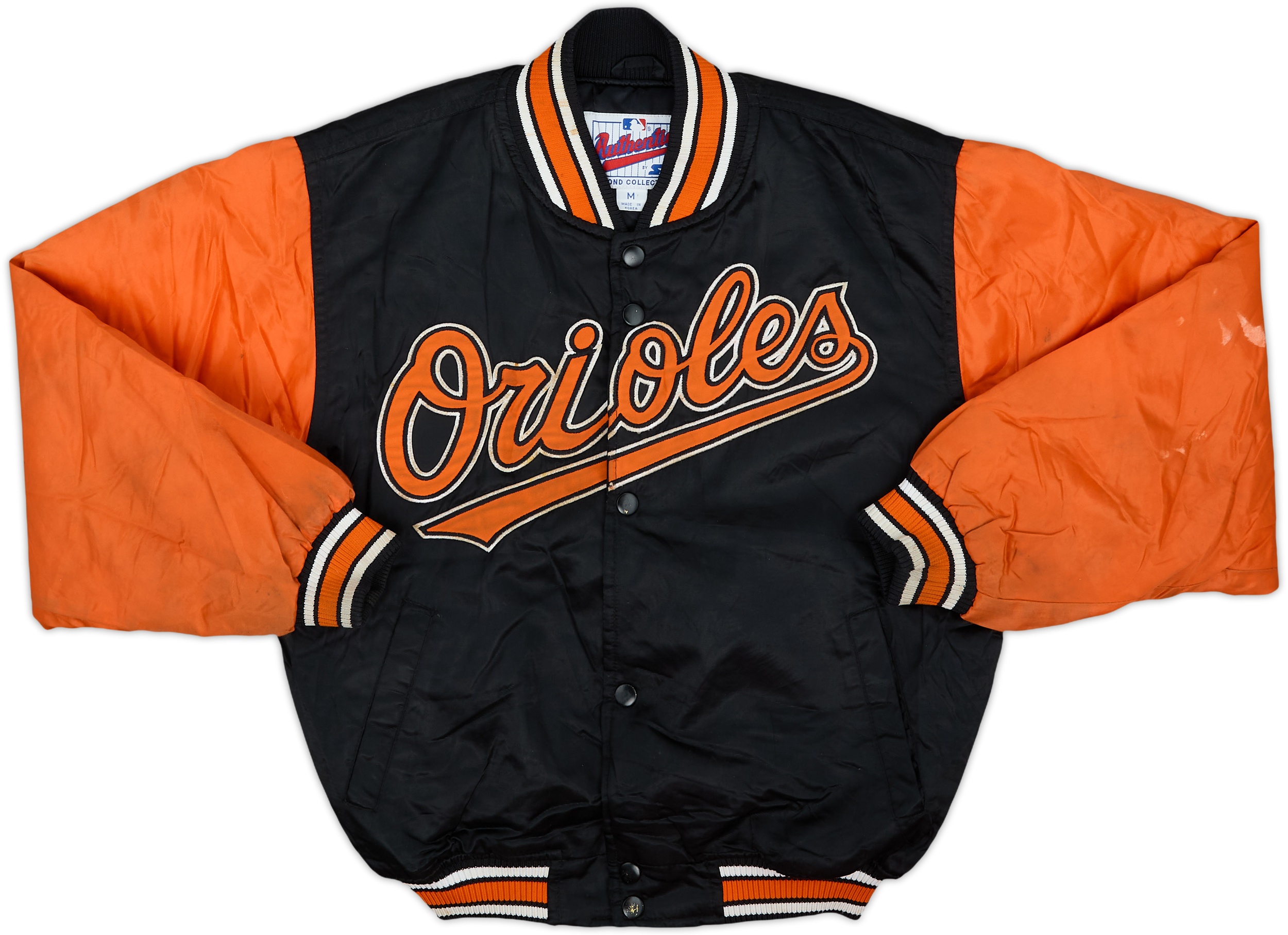 1990s Baltimore Orioles Starter Satin Varsity Jacket - 5/10 - (M.Boys)