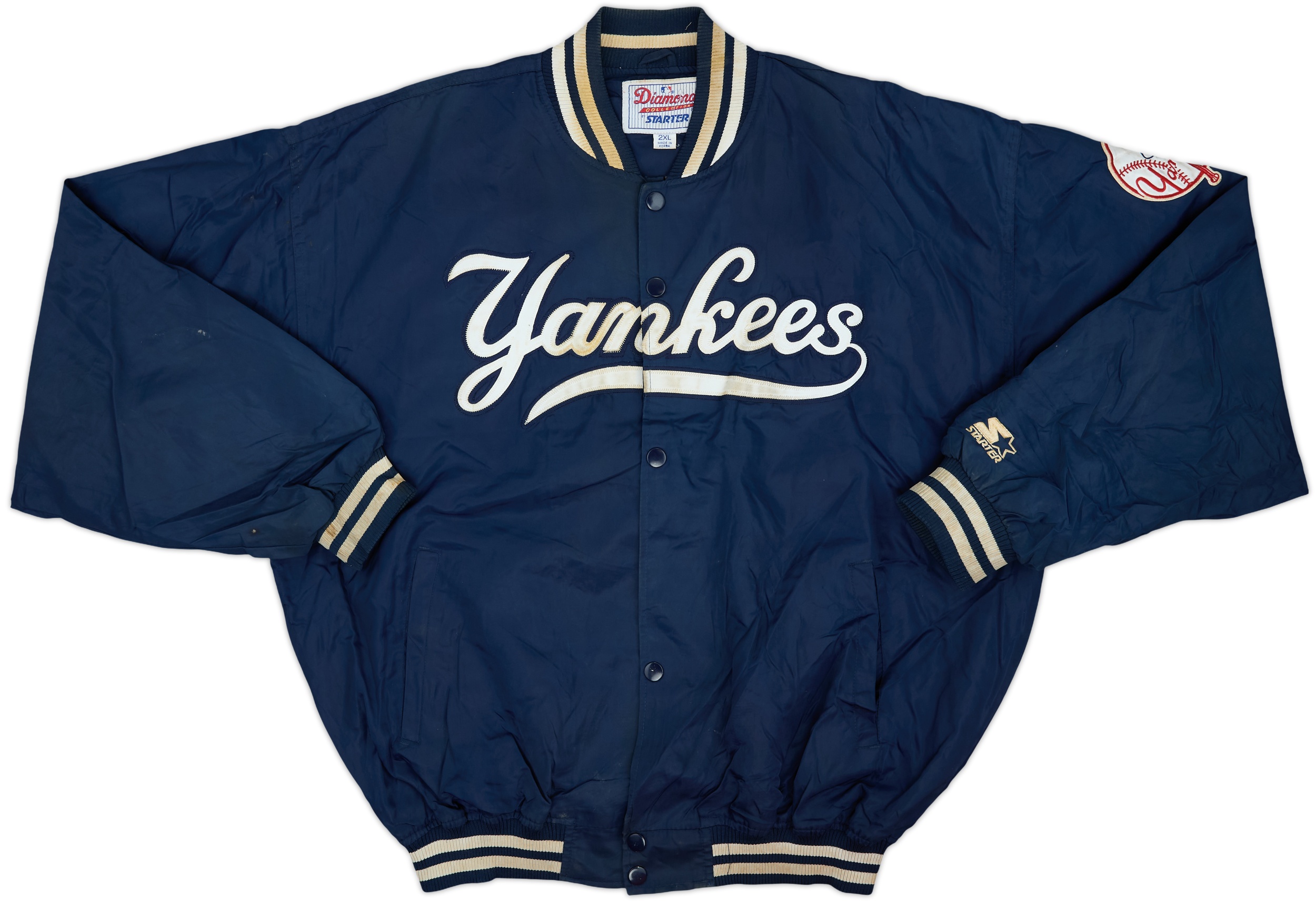 1990s New York Yankees Starter Varsity Jacket - 6/10 - (XXL)