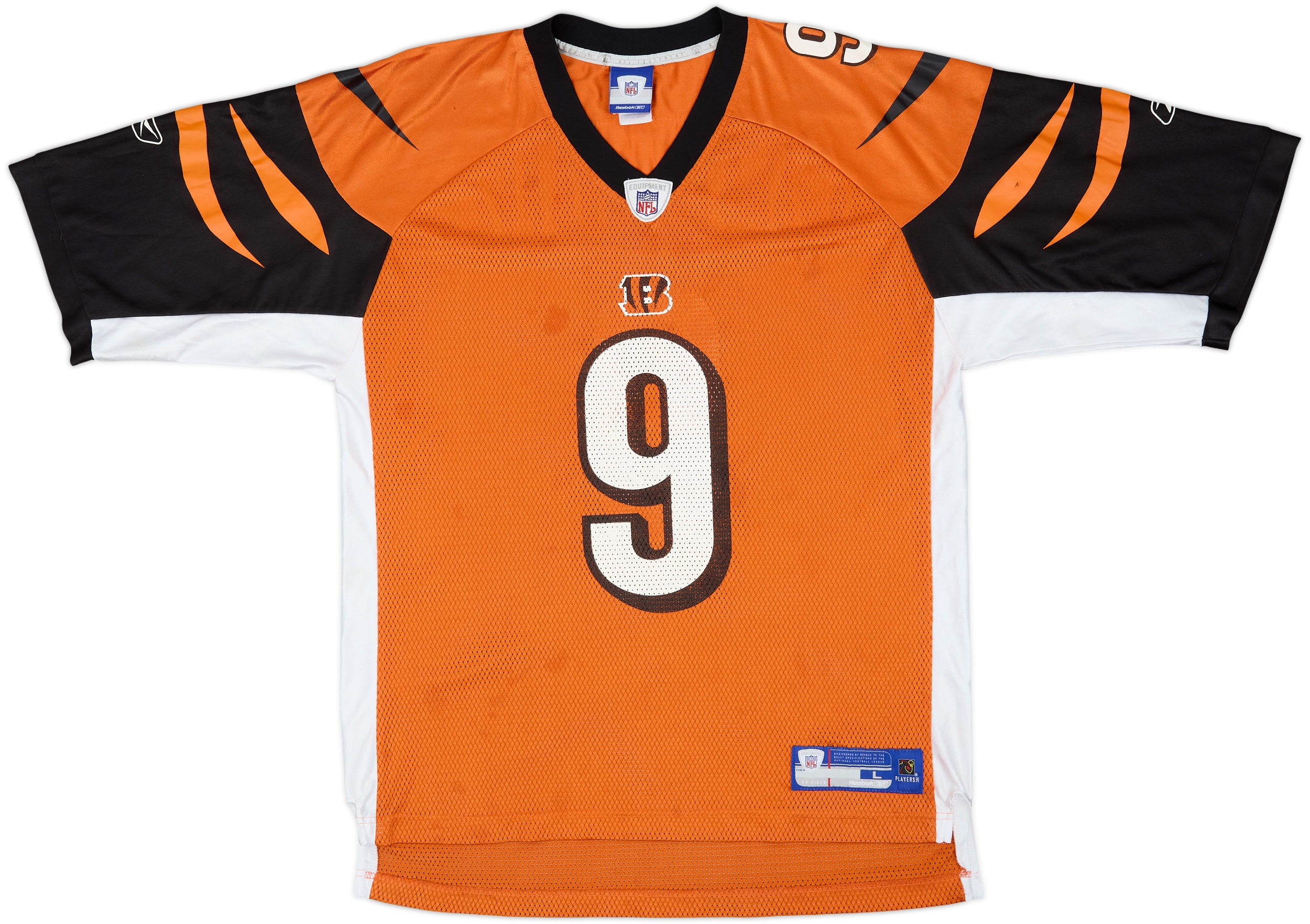2005-06 Cincinnati Bengals Palmer #9 Reebok On Field Alternate