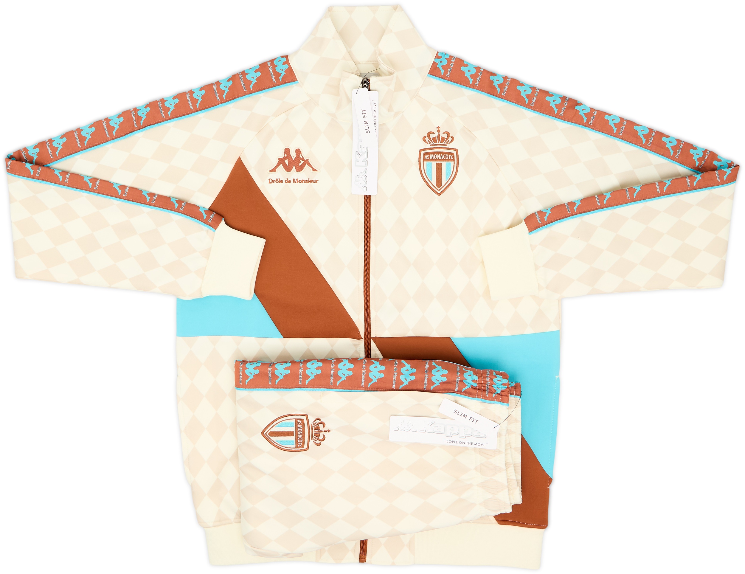 新品Kappa Monacoトレーニングスウェットフーディーモナコ 2022-23 Monaco Kappa x Drole de Monsieur Tracksuit (M)