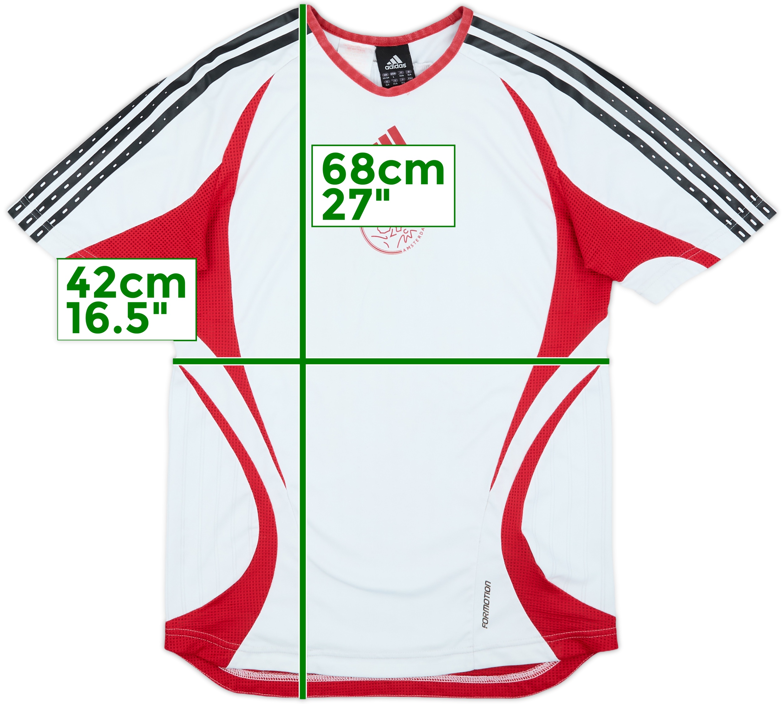 2006-07 Ajax adidas Training Shirt - 6/10 - (XL.Boys)