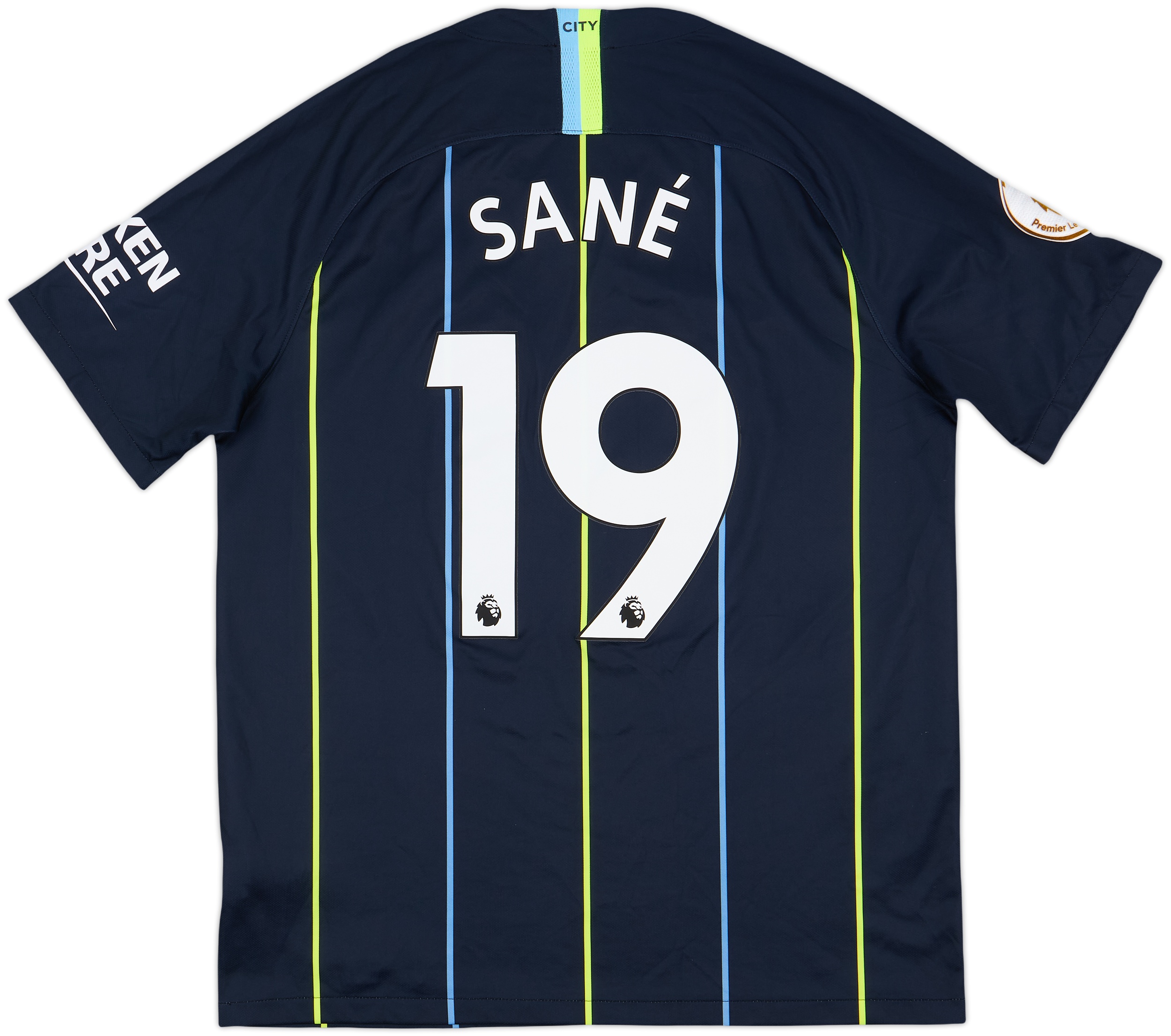 2018-19 Manchester City Away Shirt Sane #19 - 10/10 - (L)