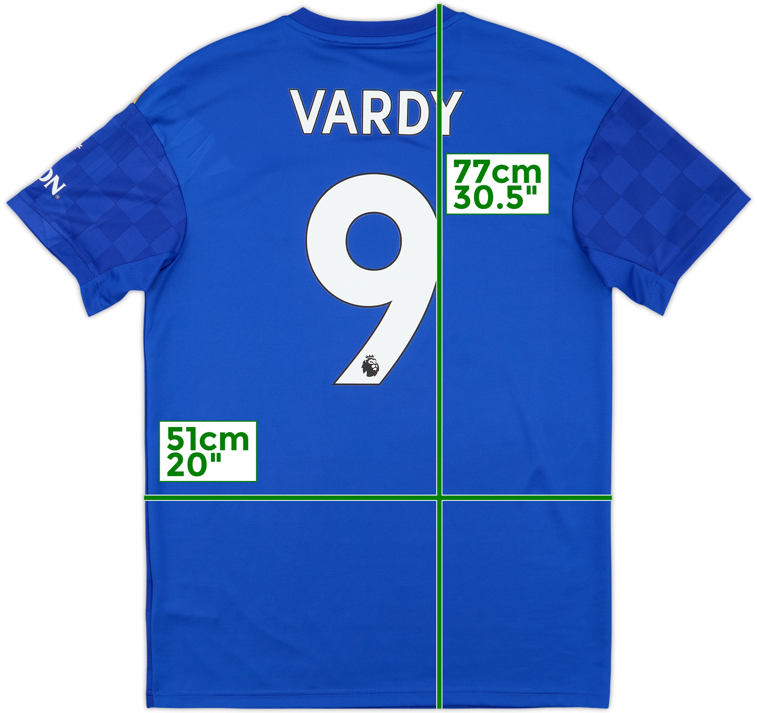 Leicester19-20 City VARDY 9 ユニフォームMサイズ 2019-20 Leicester Home Shirt Vardy #9 (M)