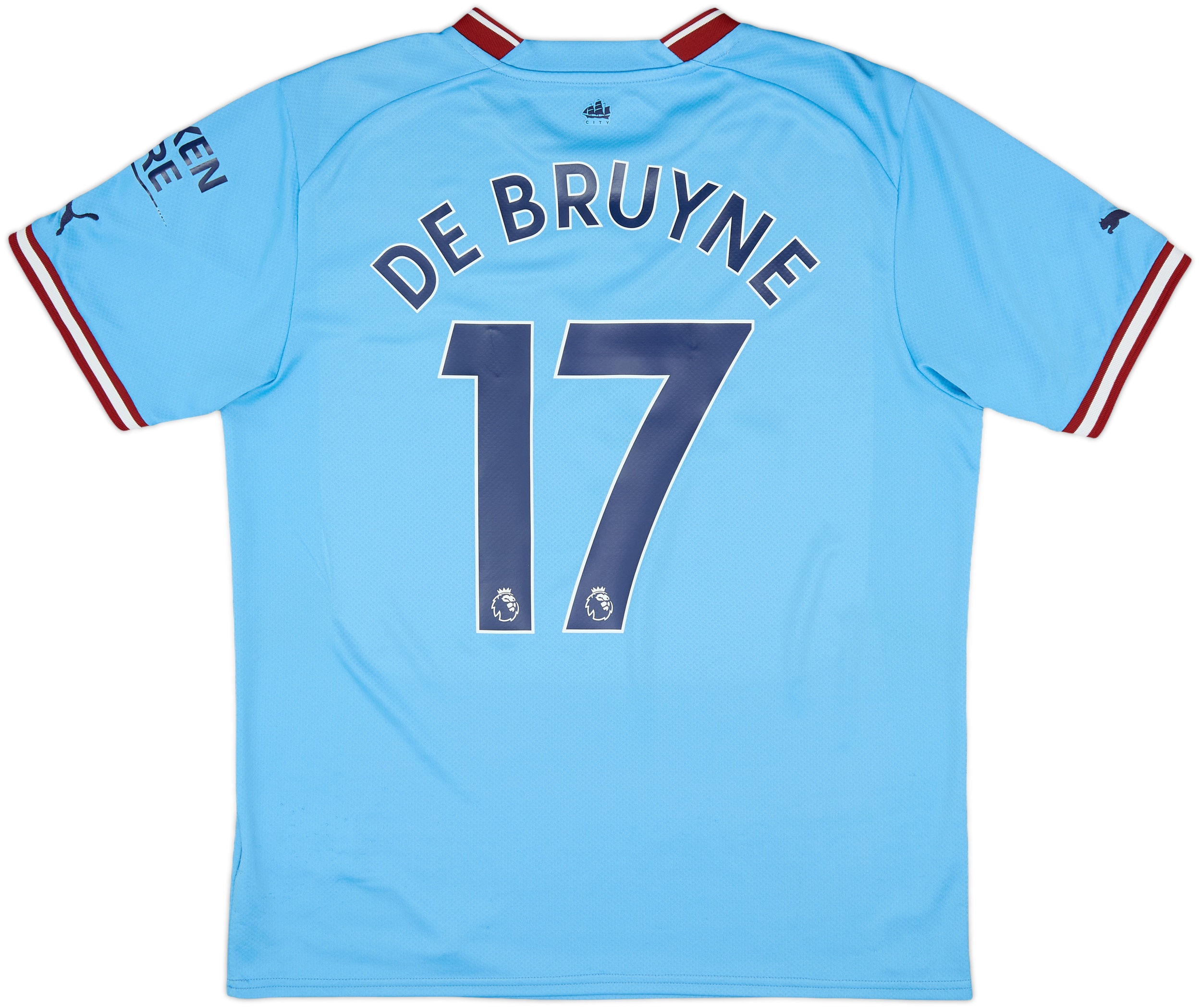 DE BRUYNE ユニフォーム 17番 【Mサイズ】 De Bruyne 17 (Premier League) - 22-23 Man City Home