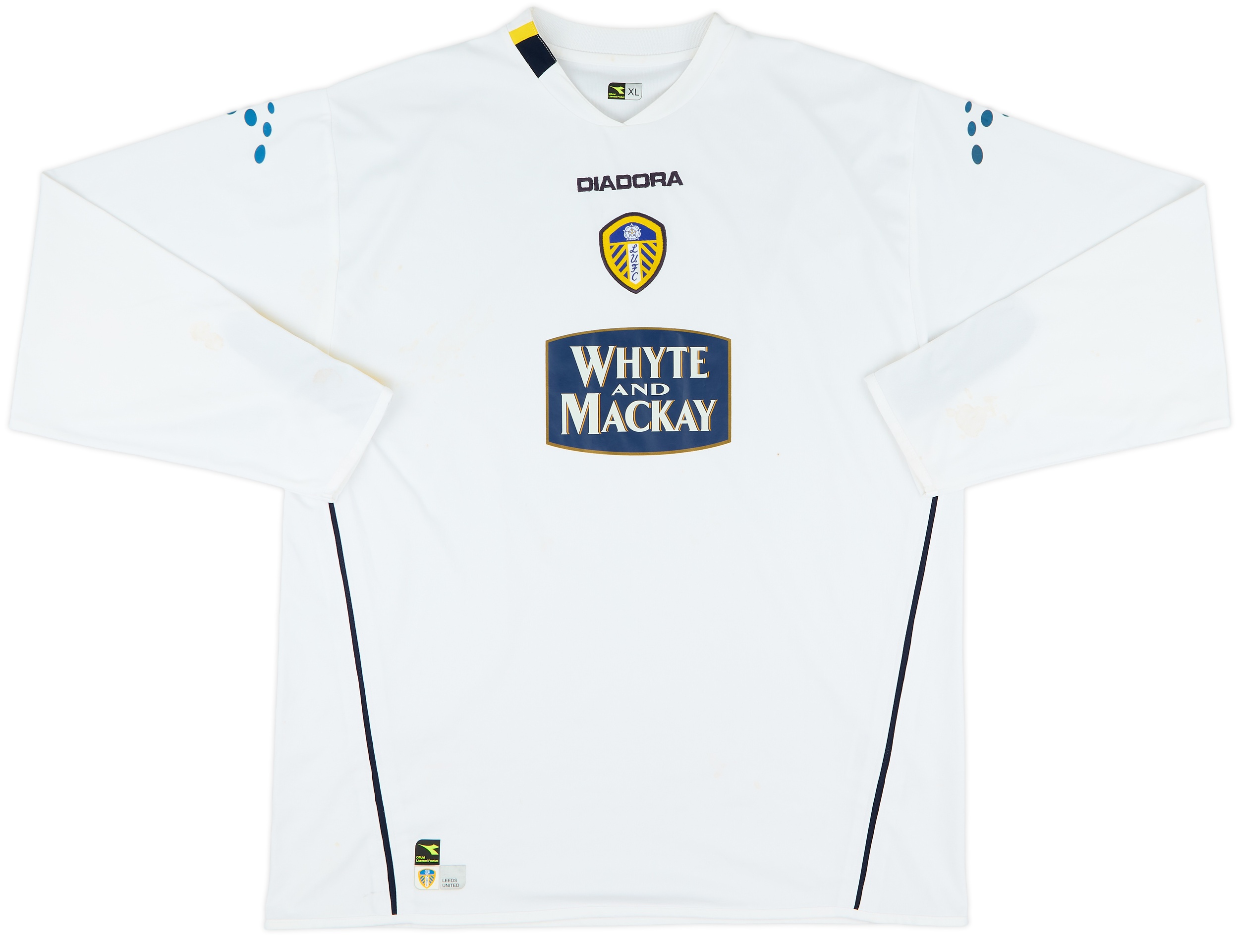2004-05 Leeds United Home L/S Shirt - 6/10 - (XL)