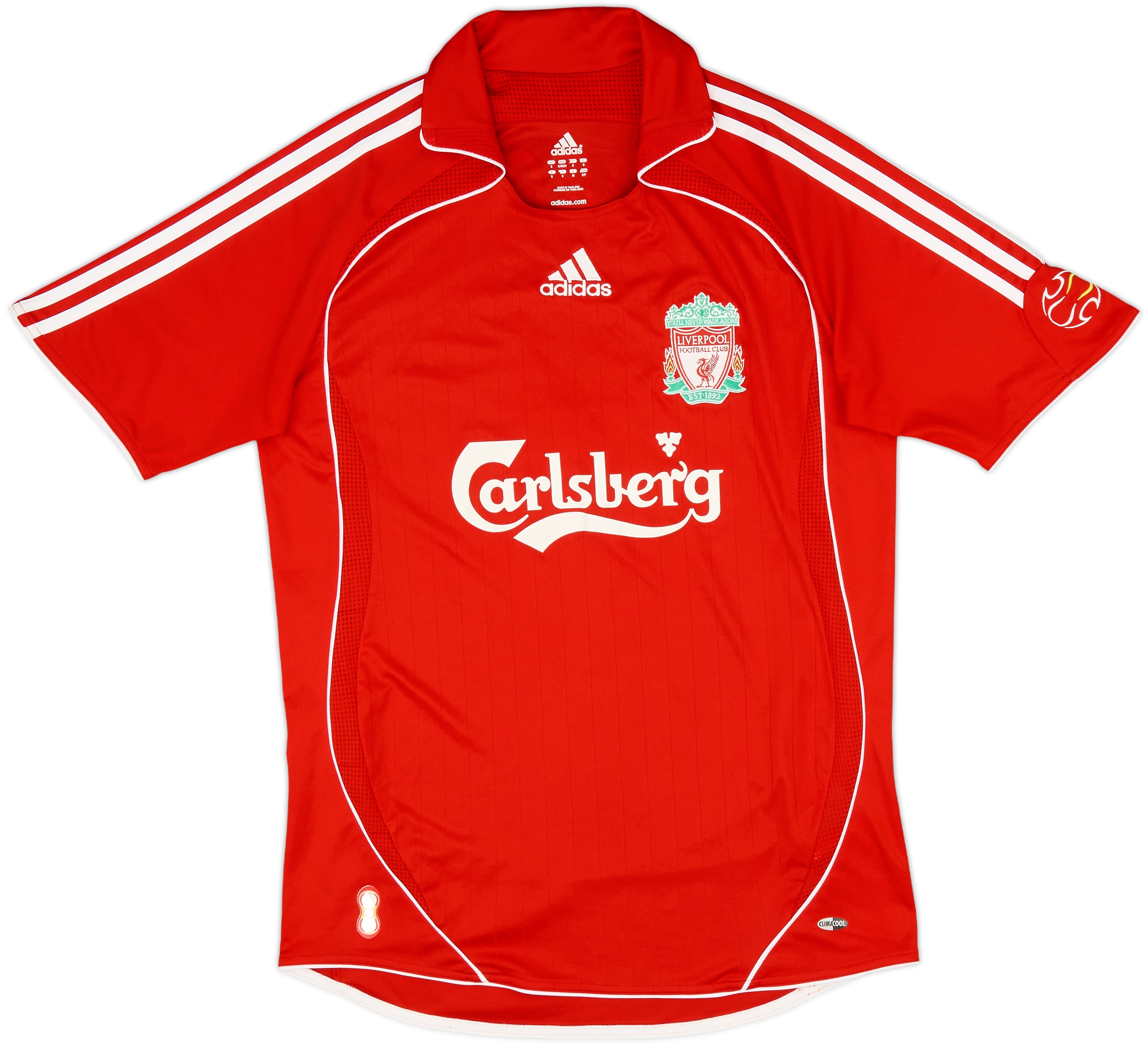 2006-08 Liverpool Home Shirt Gerrard #8 - 9/10 - (S)