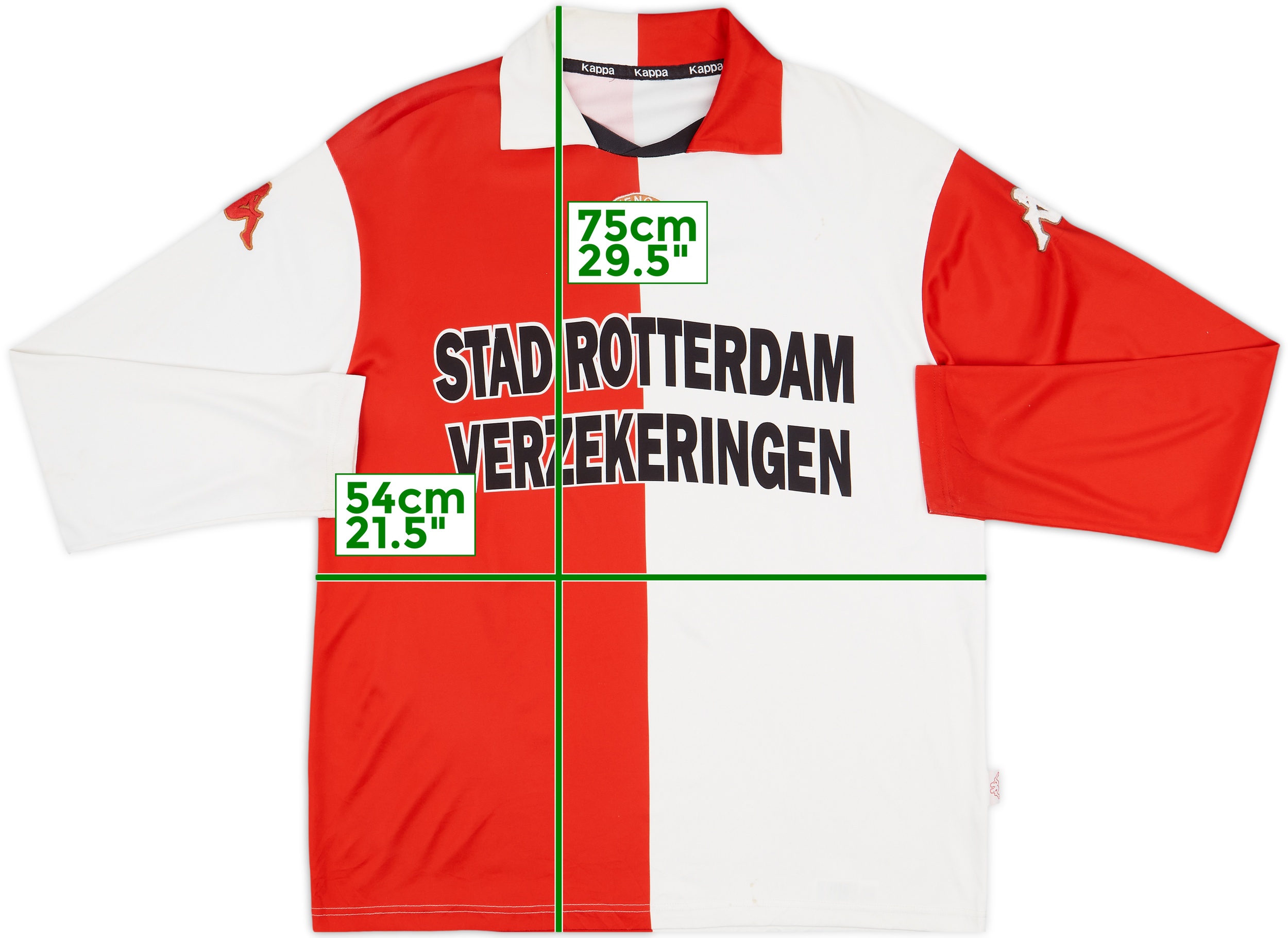 2001-02 Feyenoord Home L/S Shirt - 5/10 - (M)