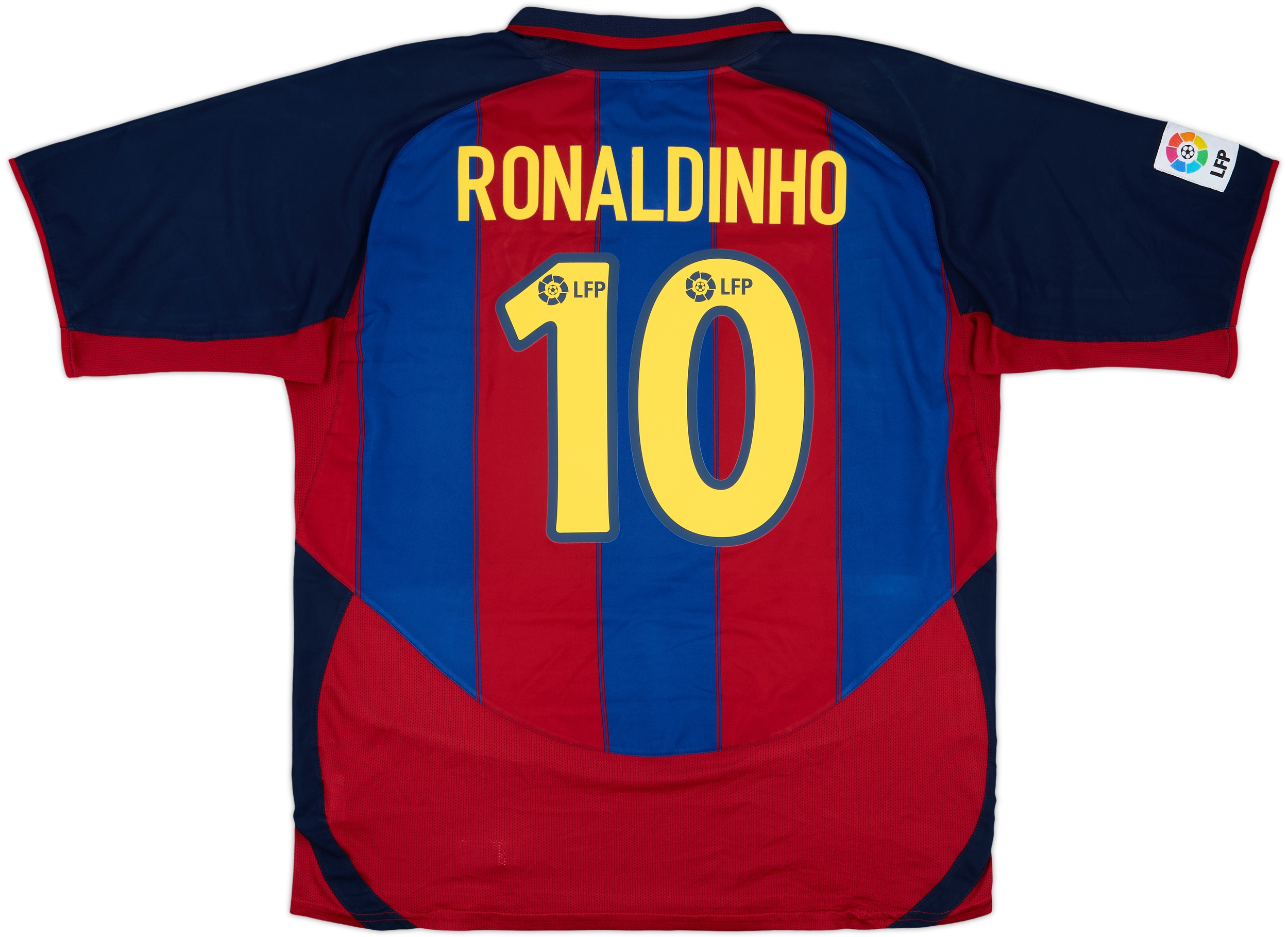 2003-04 Barcelona Home Shirt Ronaldinho #10 - 8/10 - (XXL)