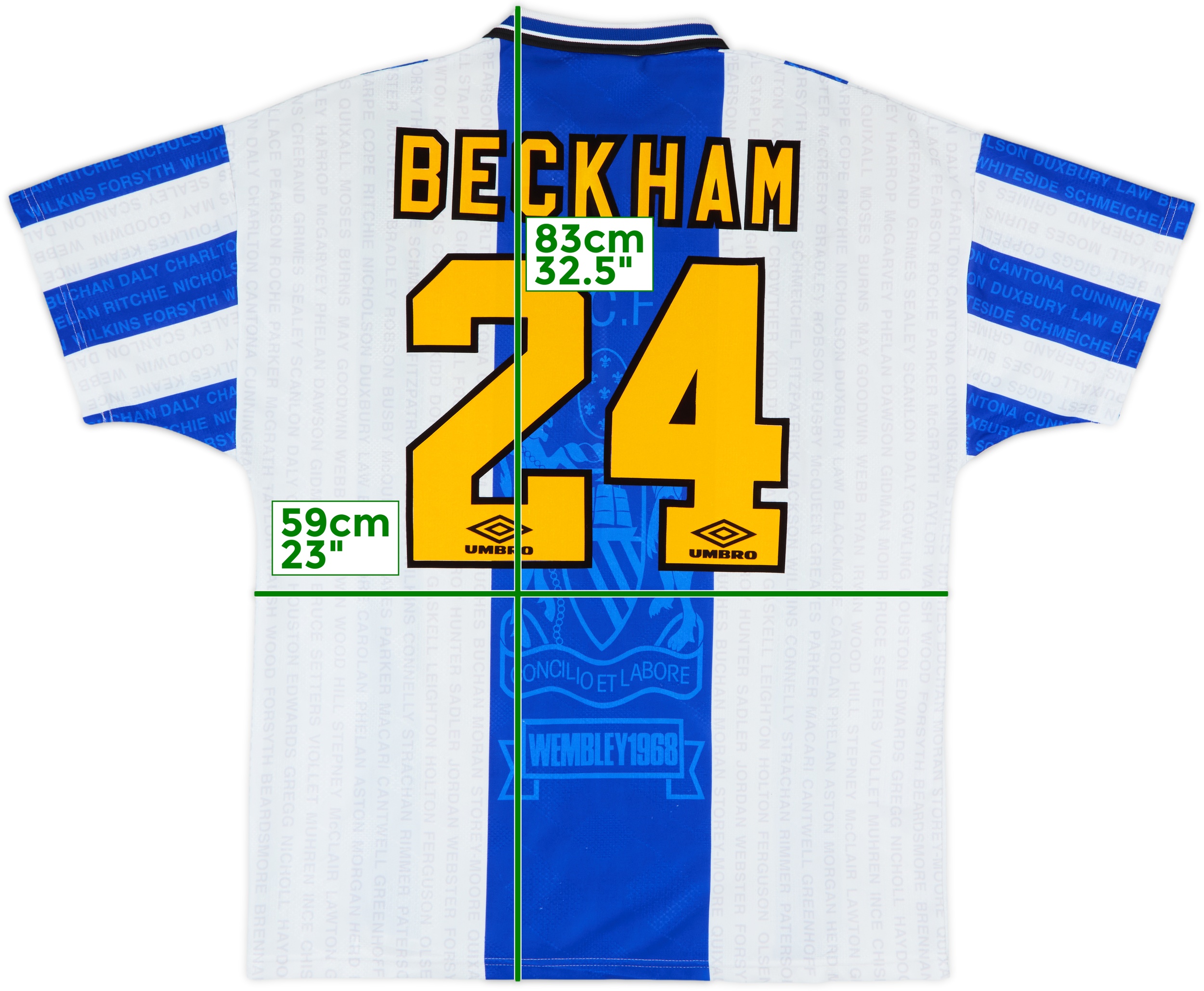 1994-96 Manchester United Third Shirt Beckham #24 - 8/10 - (XL) 1994-96 Manchester United Third Shirt Beckham #24 - 8/10 - (XL)
