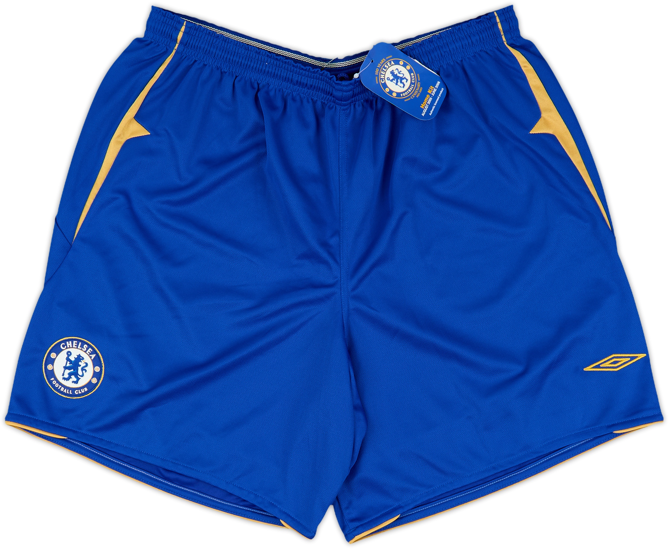Short Chelsea Umbro Domicile 2005-2006 – Homme Taille L – Bleu (rare)