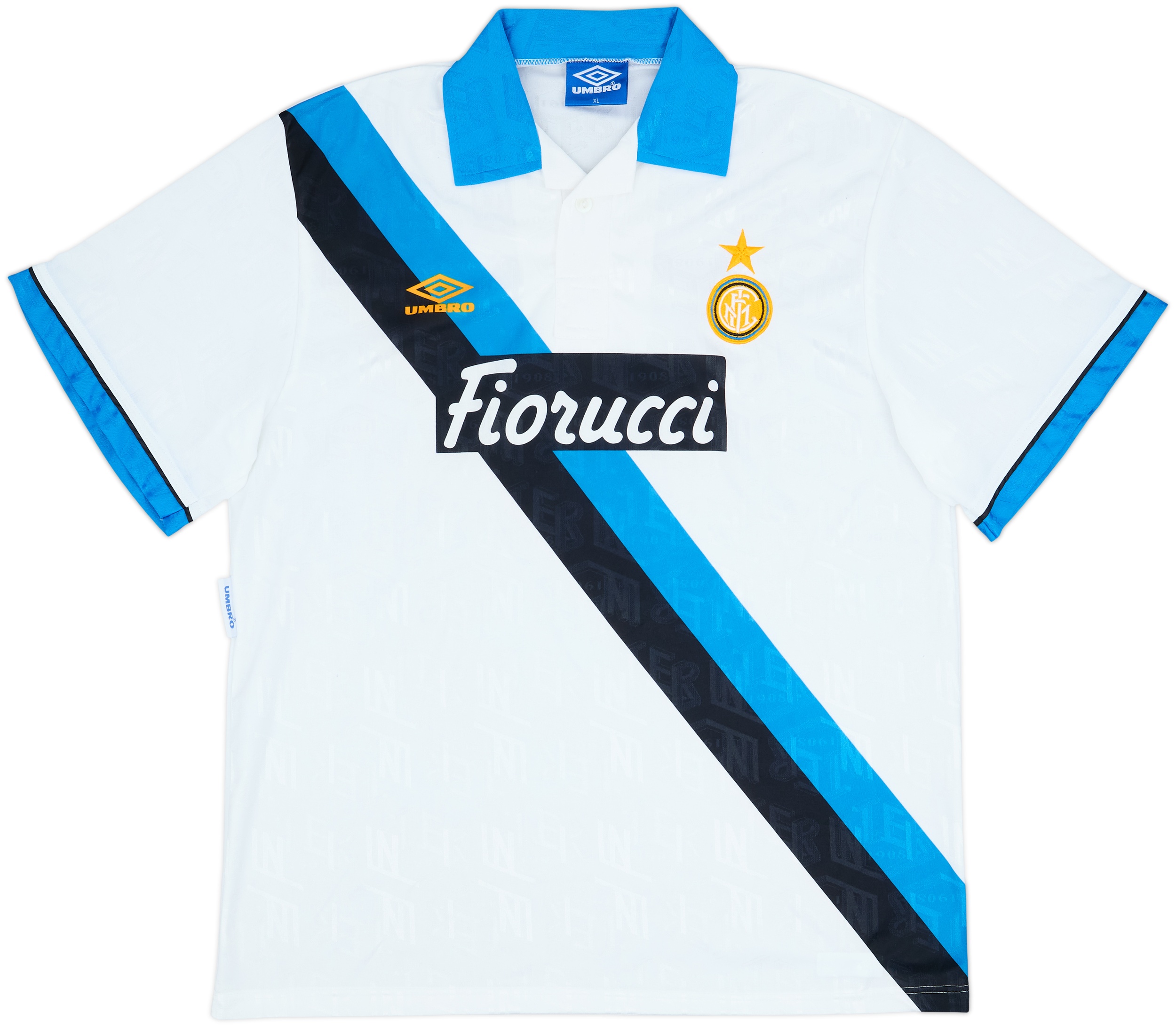 Inter Milan インテル 93/94 Away Shirt 1993-94 Inter Milan Away Shirt - 9/10 - (XL)