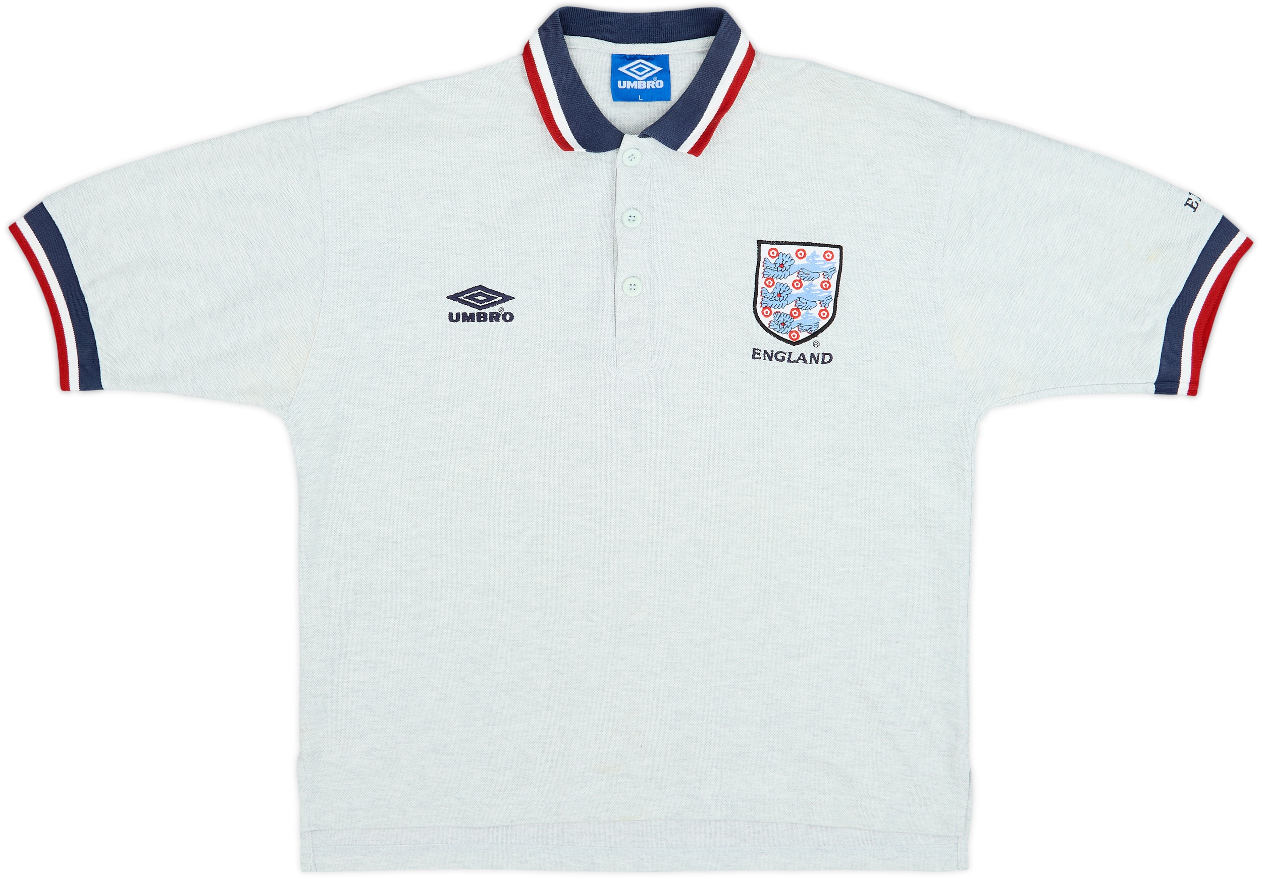 1996-98 England Umbro Polo Shirt - 8/10 - (L)