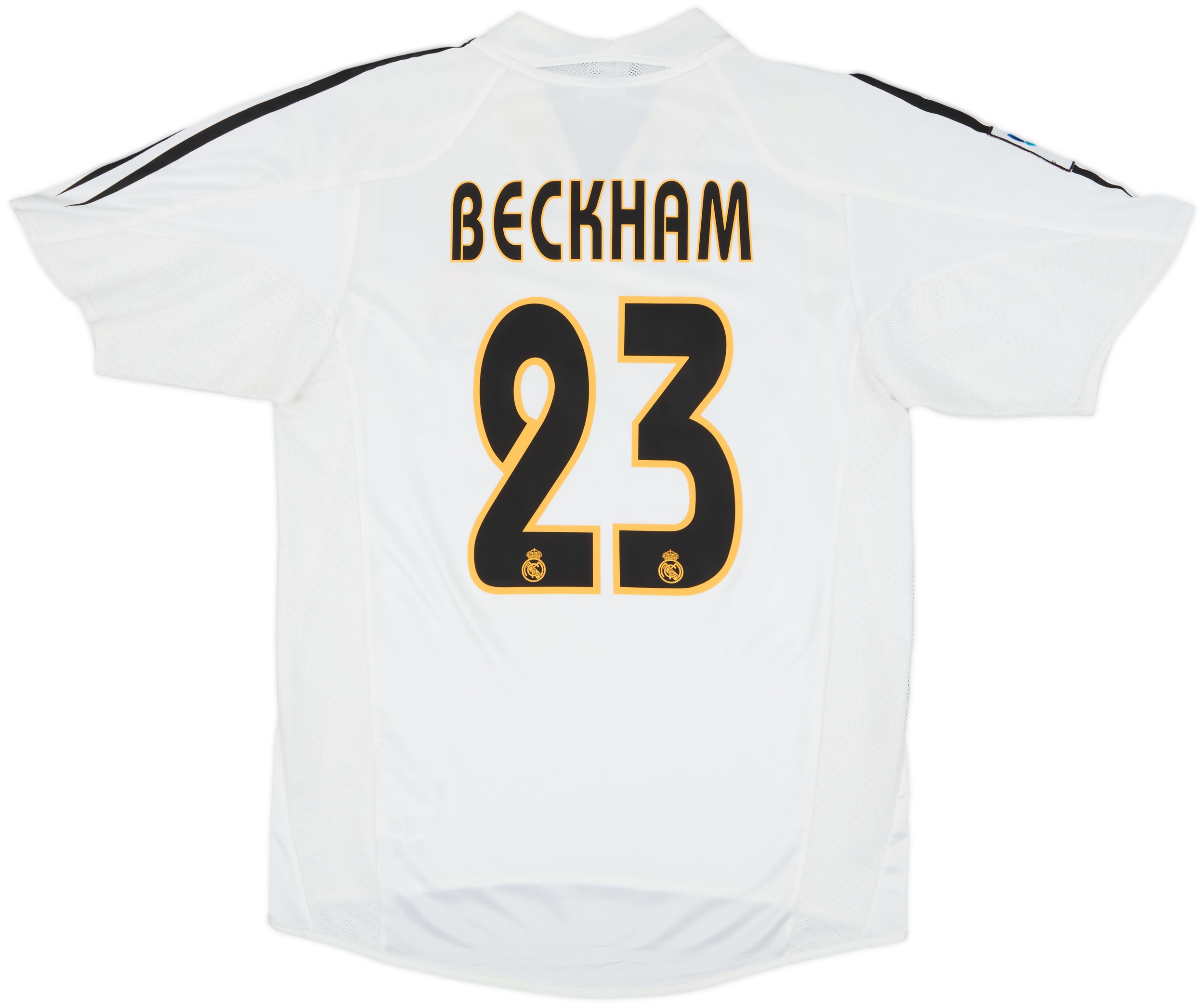【未使用品】04-05 レアルマドリード　ユニフォーム　BECKHAM 23 2004-05 Real Madrid Home Shirt Beckham #23 - 6/10 - (S)
