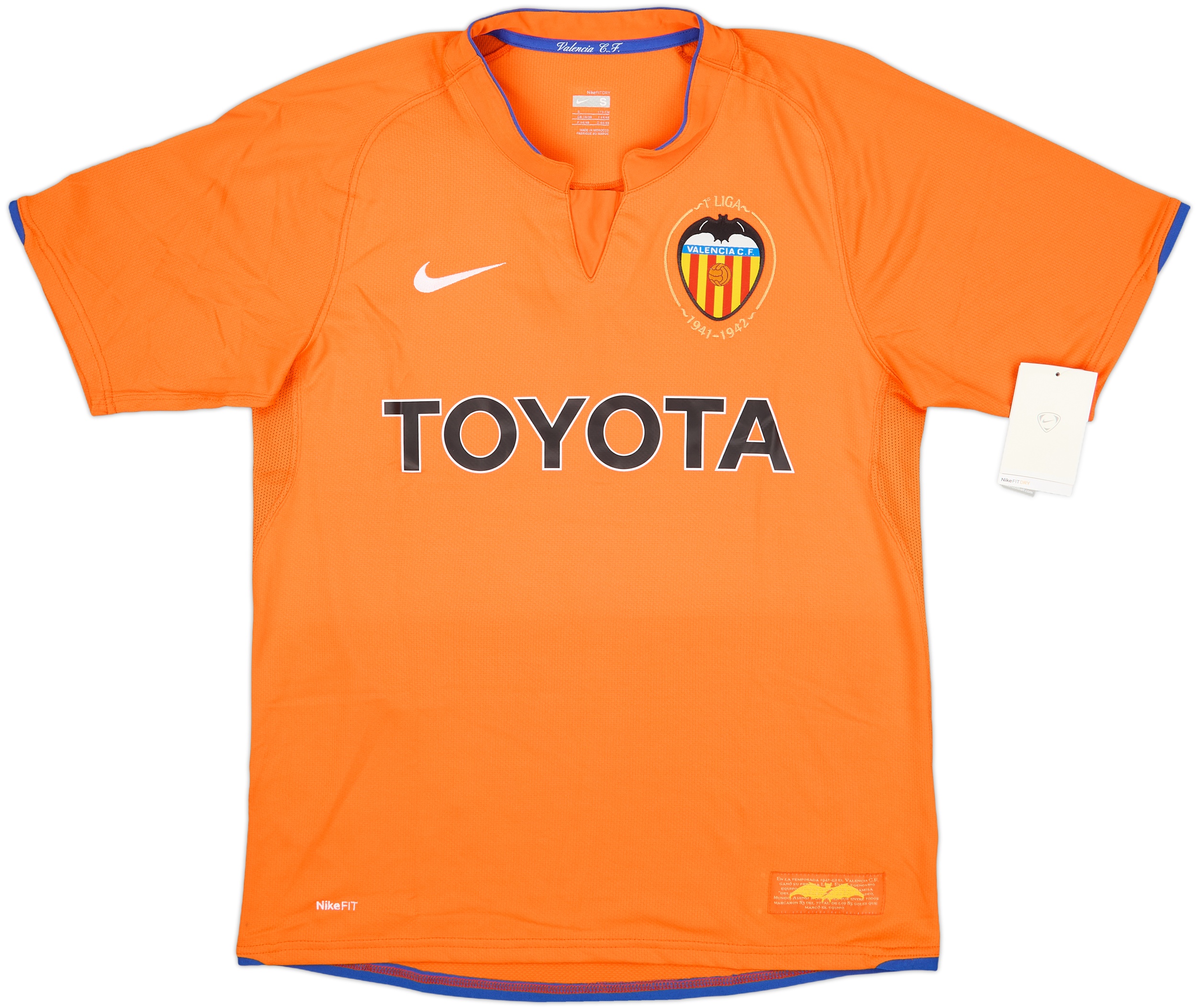 Valencia CF David Villa 7 ホームジャージ M Valencia CF David Villa 7 ホームジャージ M