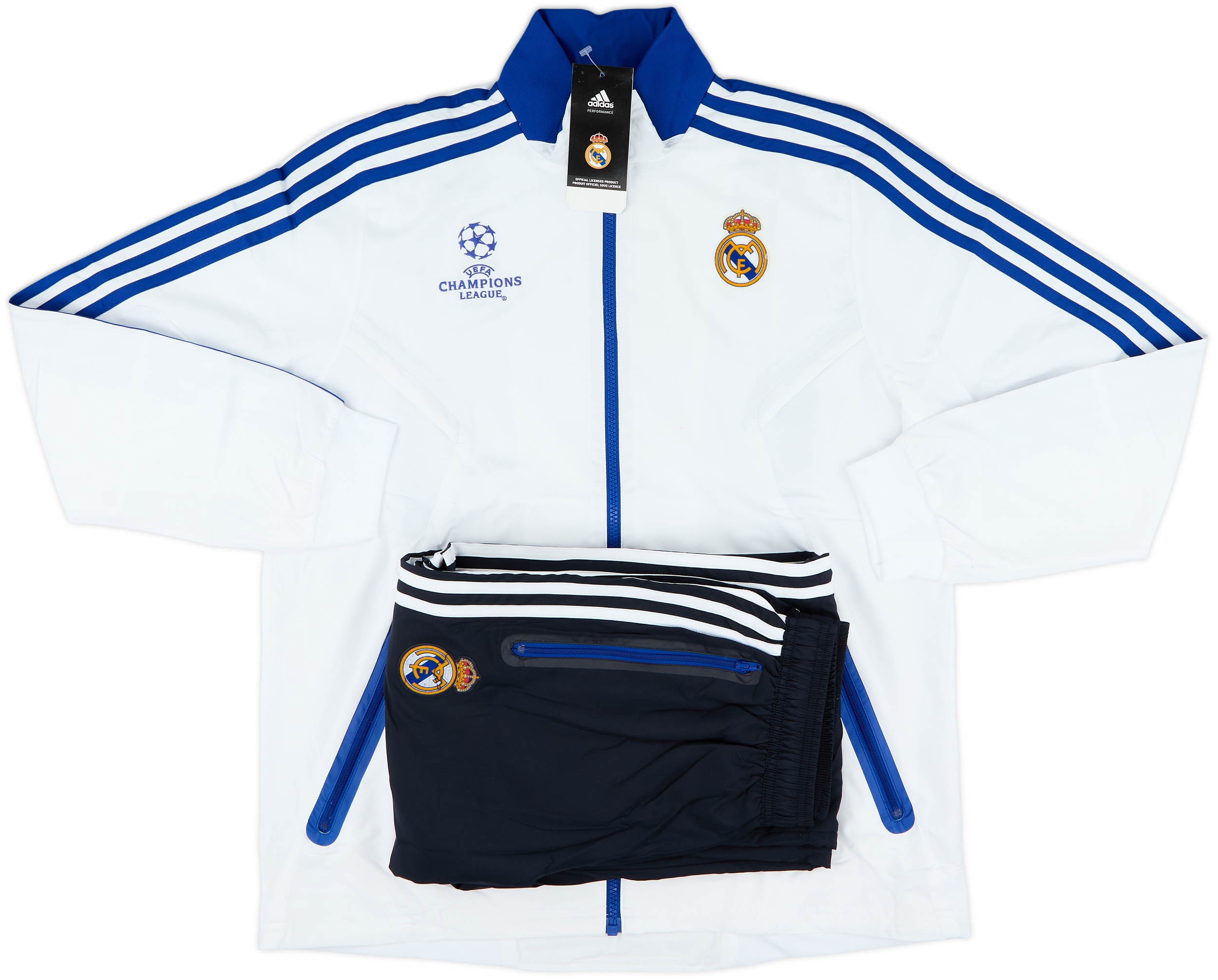 ウェア Real Madrid 2006-07 Real Madrid adidas 1/4 Zip Track Jacket - 7/10 - (XL)