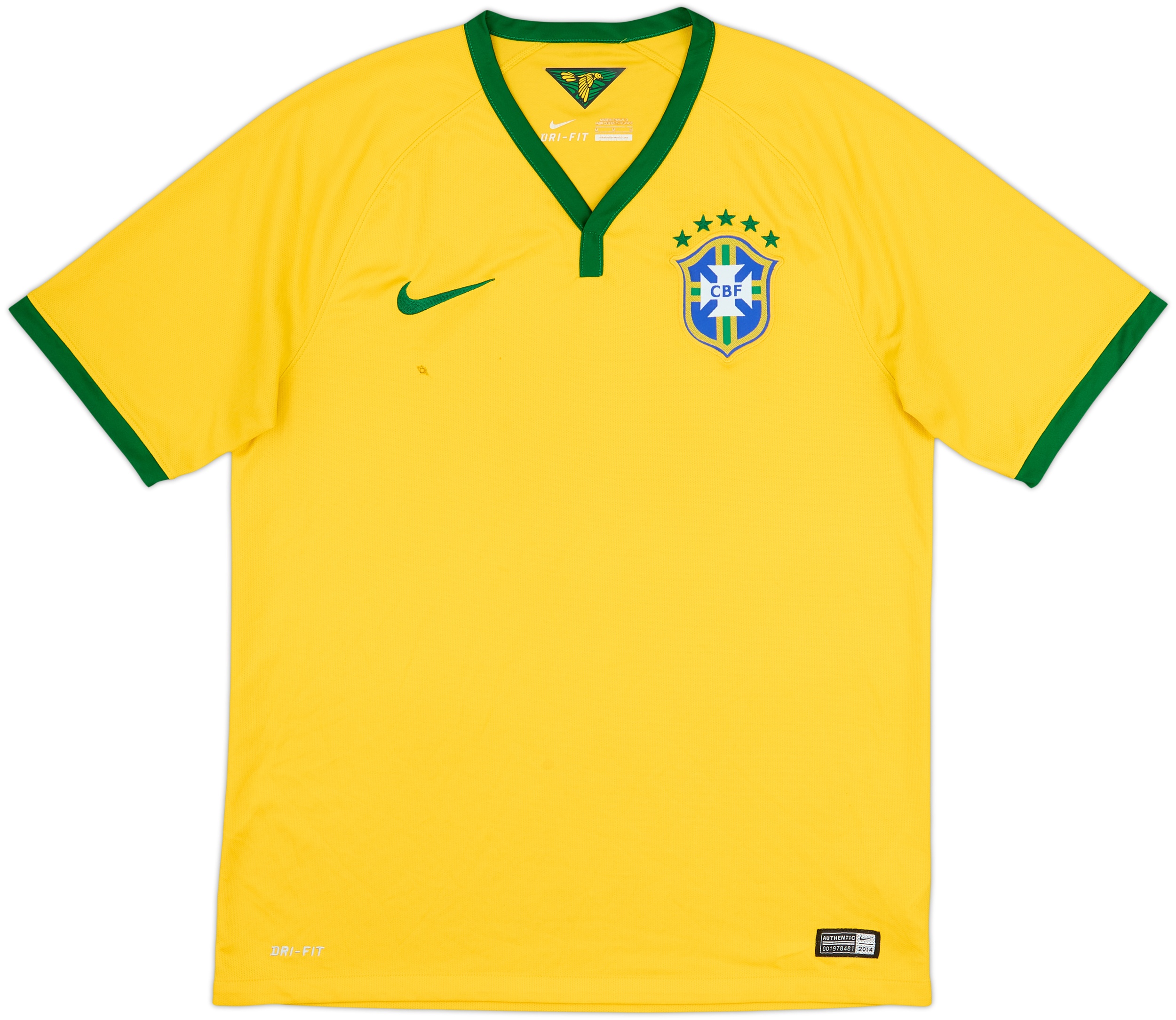2014-15 Brazil Home Shirt - 4/10 - (M)