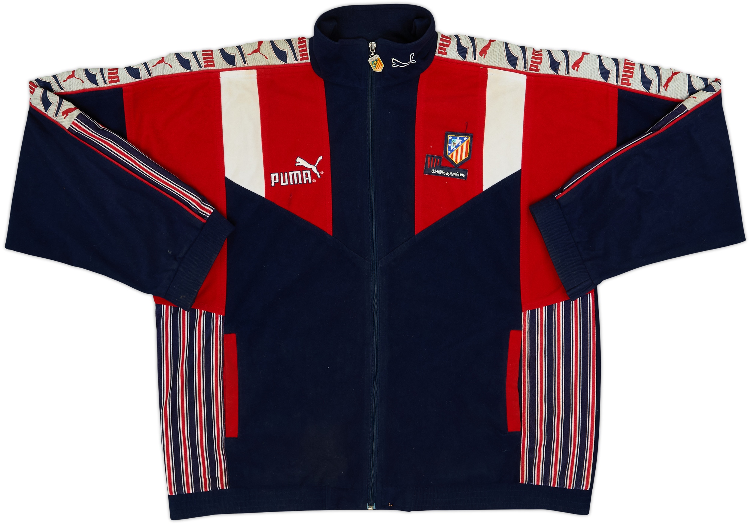1994-96 Atletico Madrid Puma Track Jacket - 7/10 - (L)