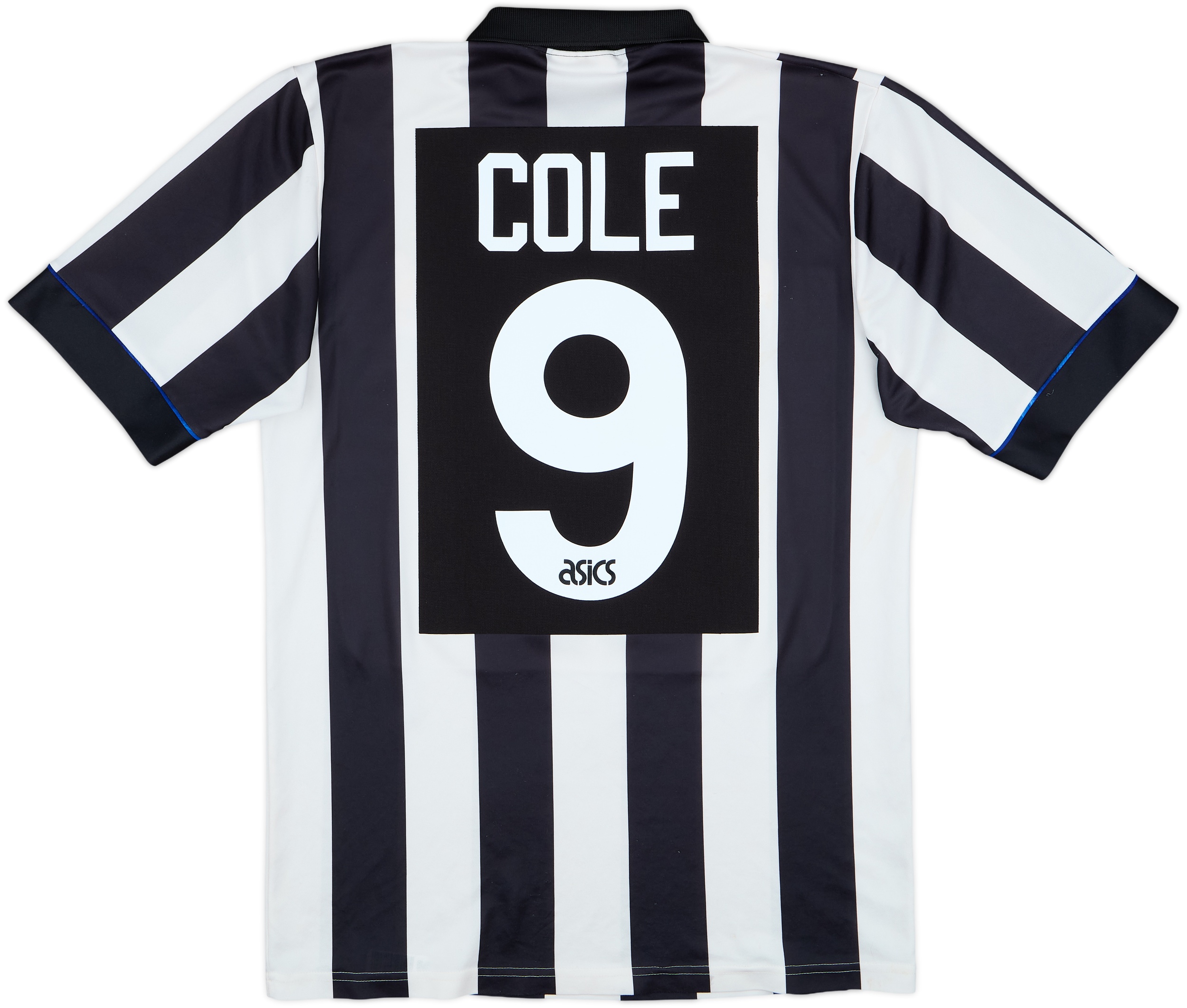 1993-95 Newcastle Home Shirt Cole #9 - 7/10 - (M)